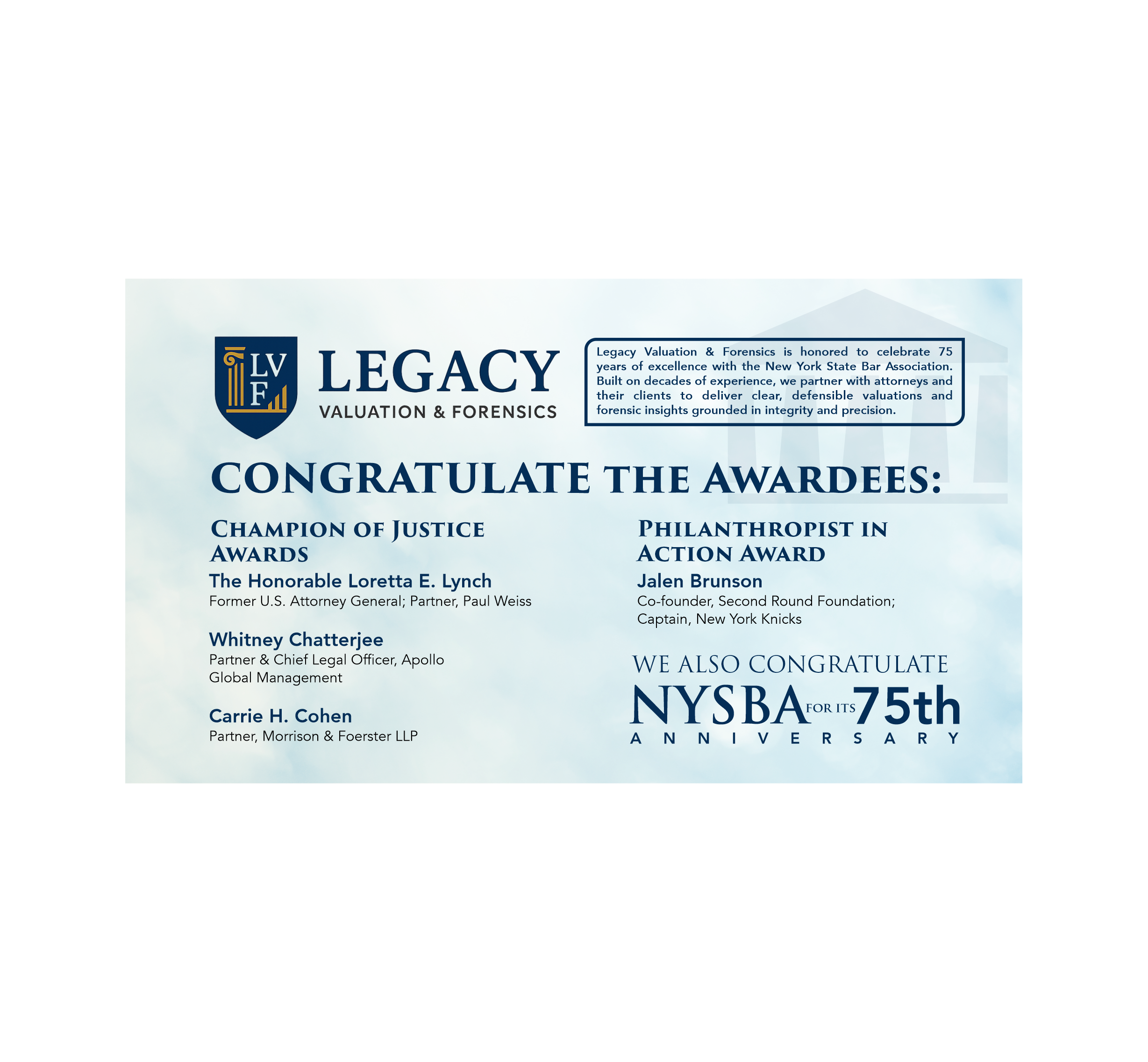 Flyer Design by Excellar Hub for Legacy Valuation & Forensics | Design #36217016