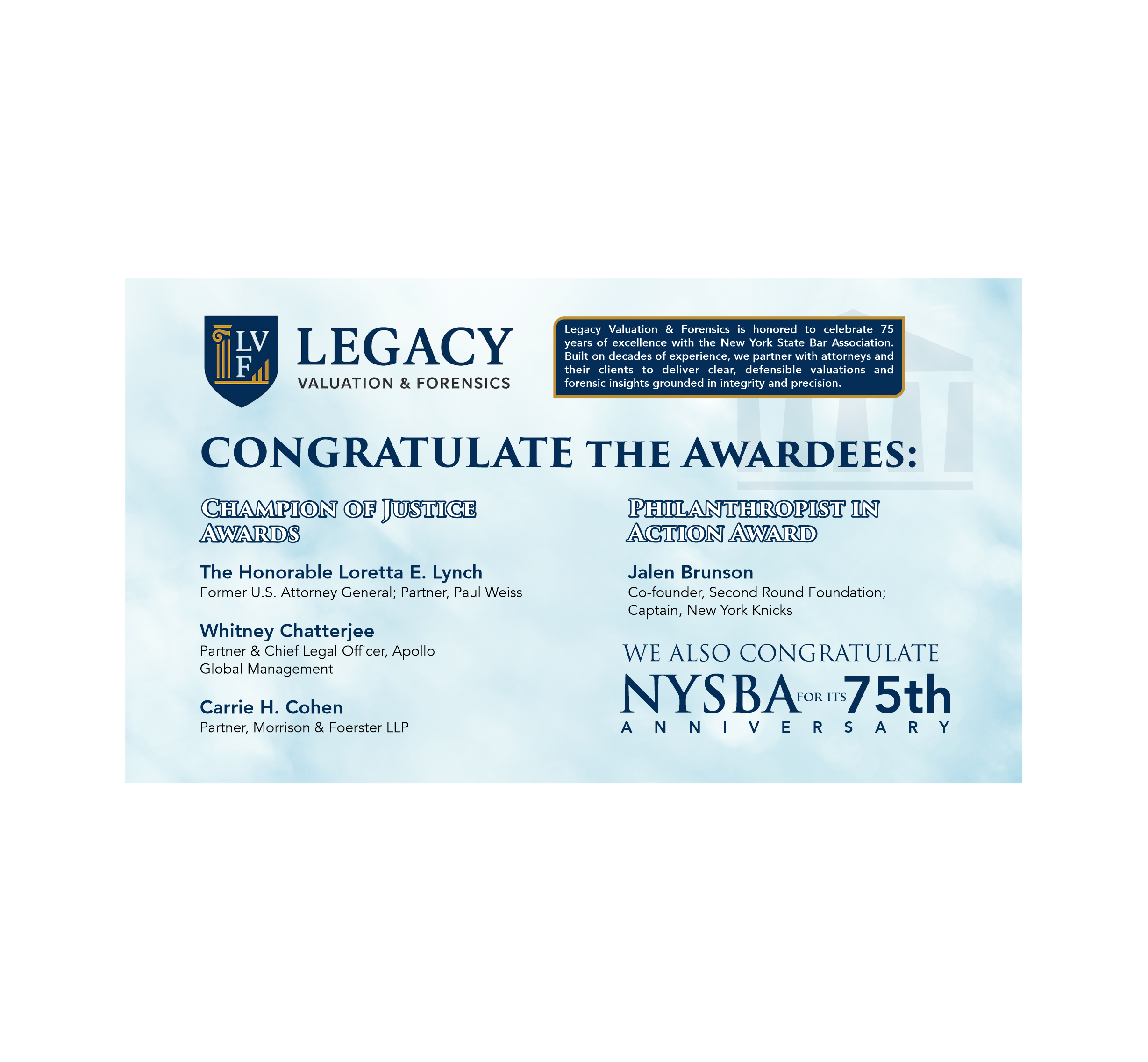 Flyer Design by Excellar Hub for Legacy Valuation & Forensics | Design #36217019