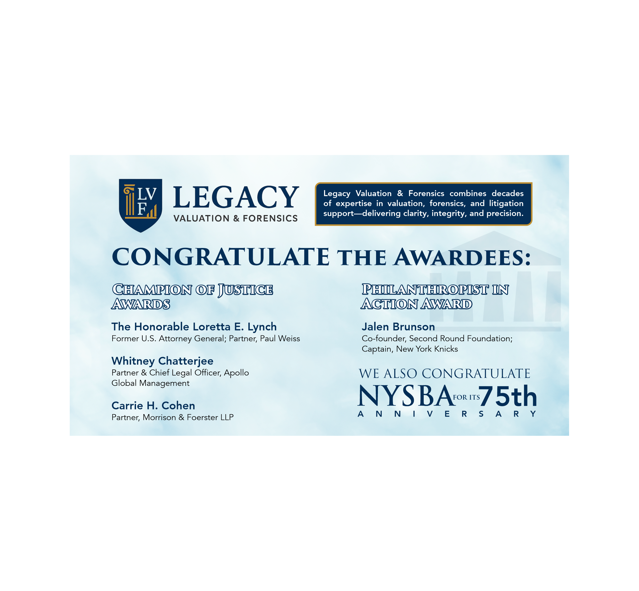 Flyer Design by Excellar Hub for Legacy Valuation & Forensics | Design #36218650