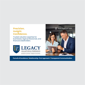Flyer Design by barinix for Legacy Valuation & Forensics | Design #36197562