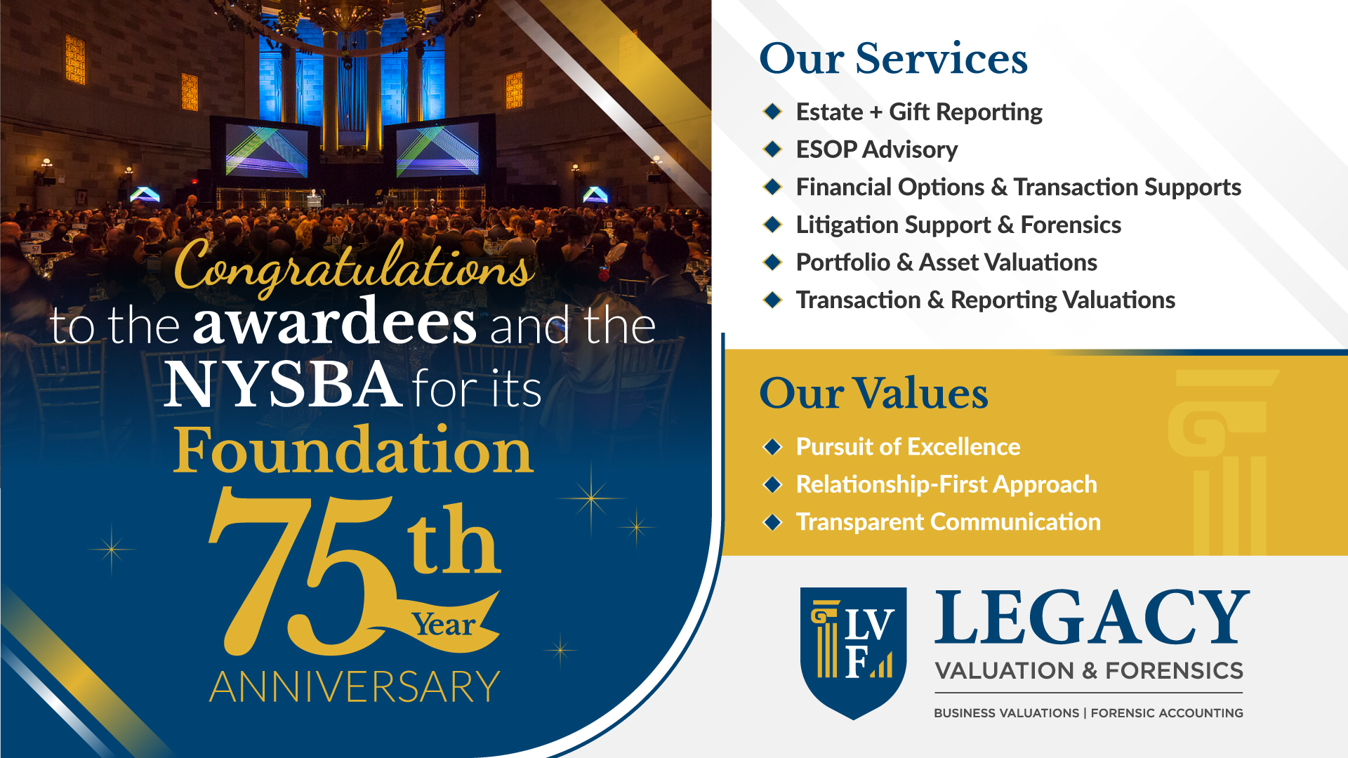 Flyer Design by Impressive Designs for Legacy Valuation & Forensics | Design #36369492