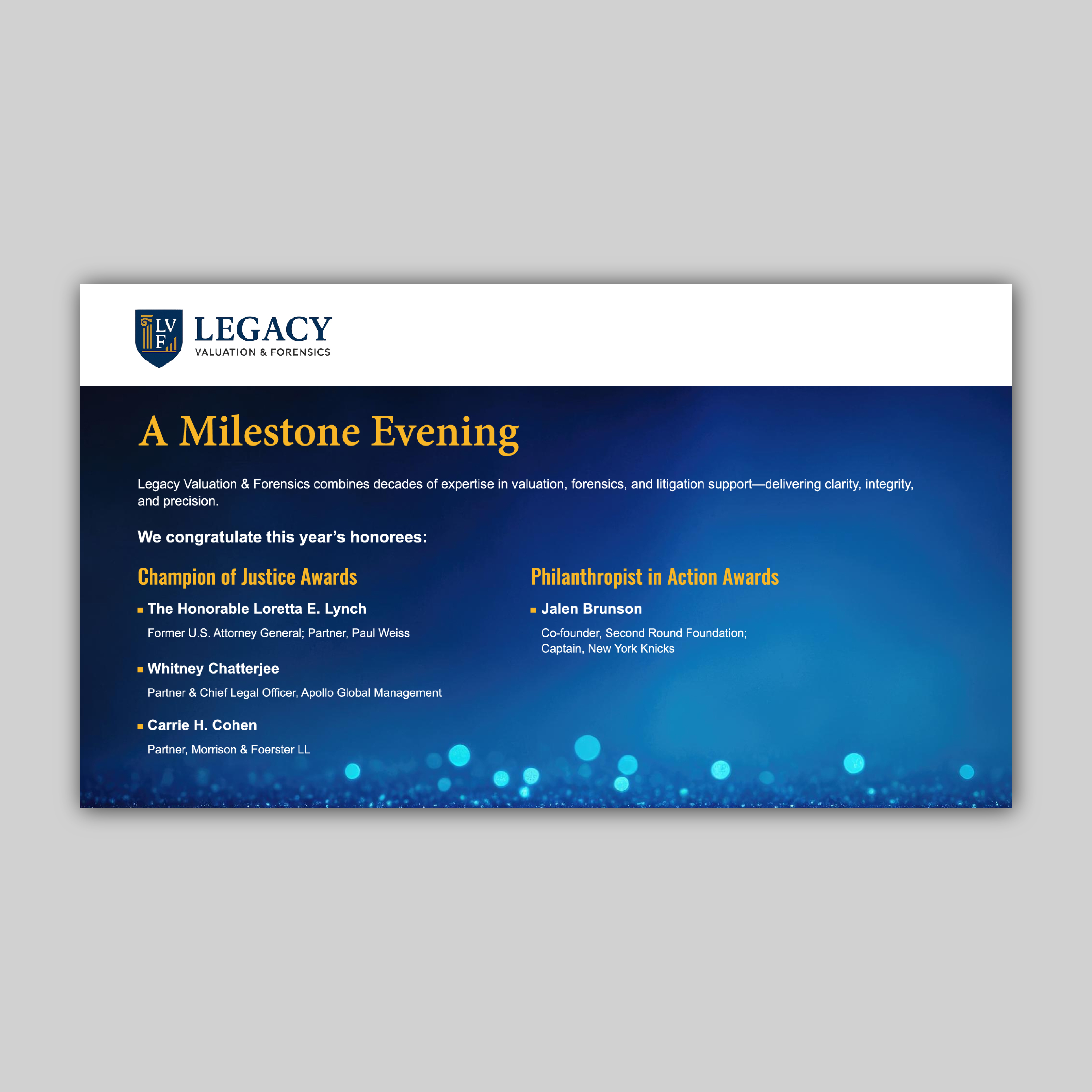 Diseño de Flyer por Bidita Saha para Legacy Valuation & Forensics | Diseño #36217139