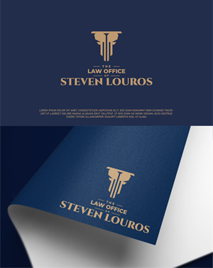 Logo Design by Fezy Design Studio for The Law Office of Steven Louros | Design: #36271758