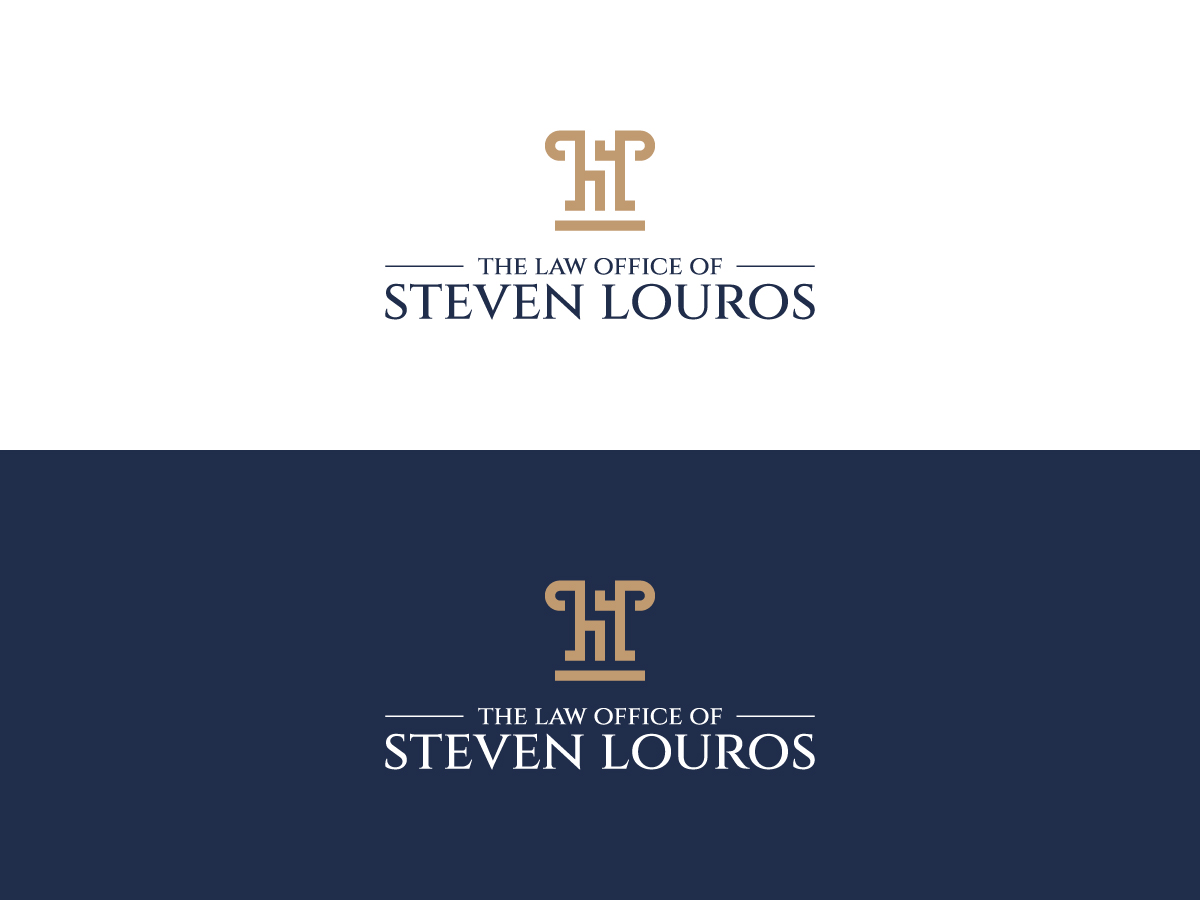 Logo Design by 439 Creations for The Law Office of Steven Louros | Design #36238482