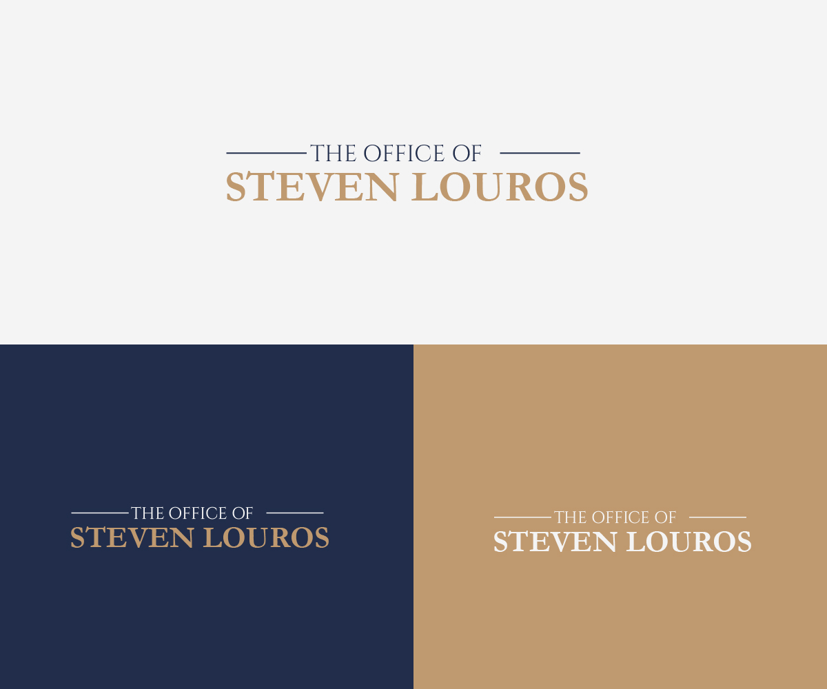 Logo Design by Graphixpointt for The Law Office of Steven Louros | Design #36242009