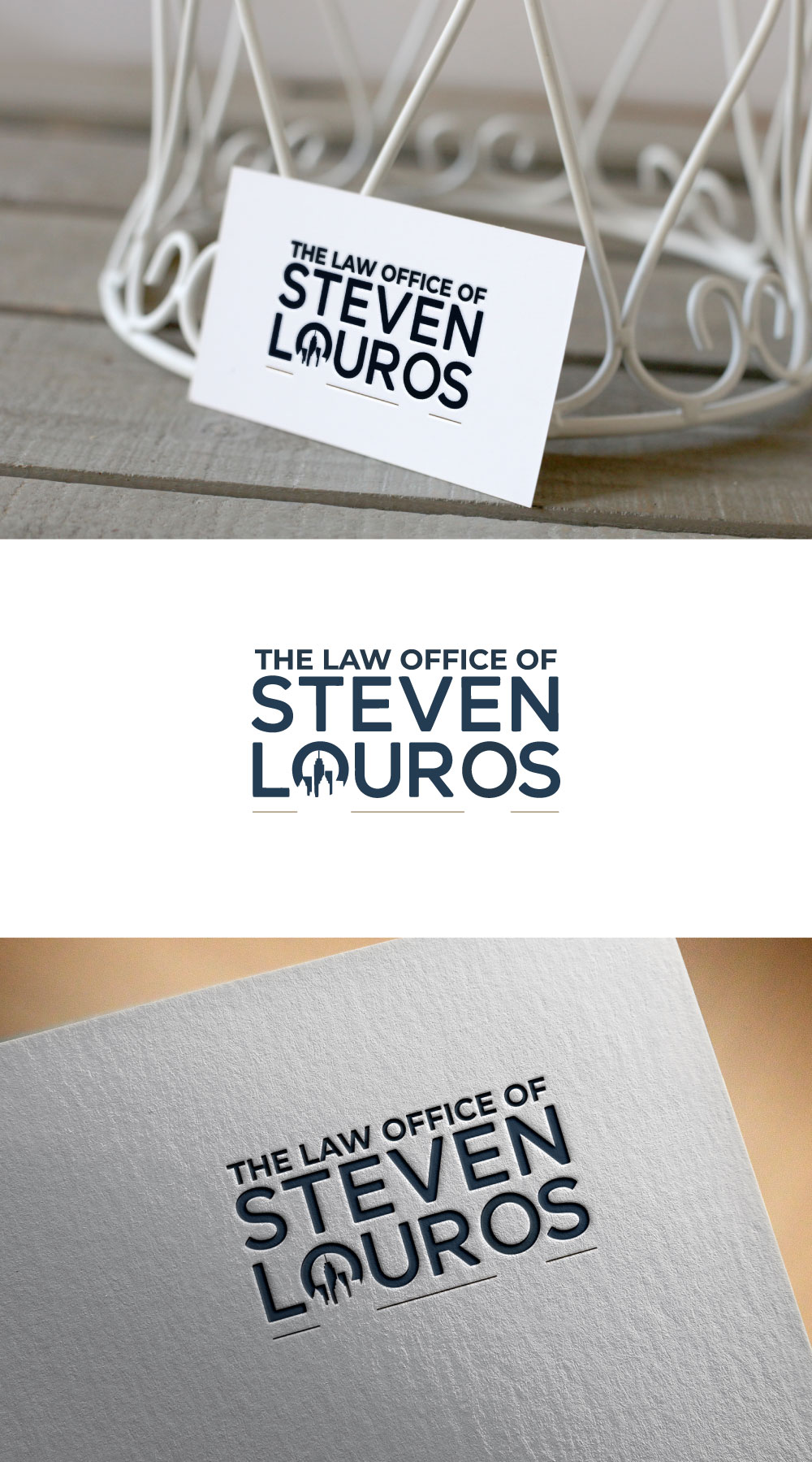 Logo Design by KING JM for The Law Office of Steven Louros | Design #36241329