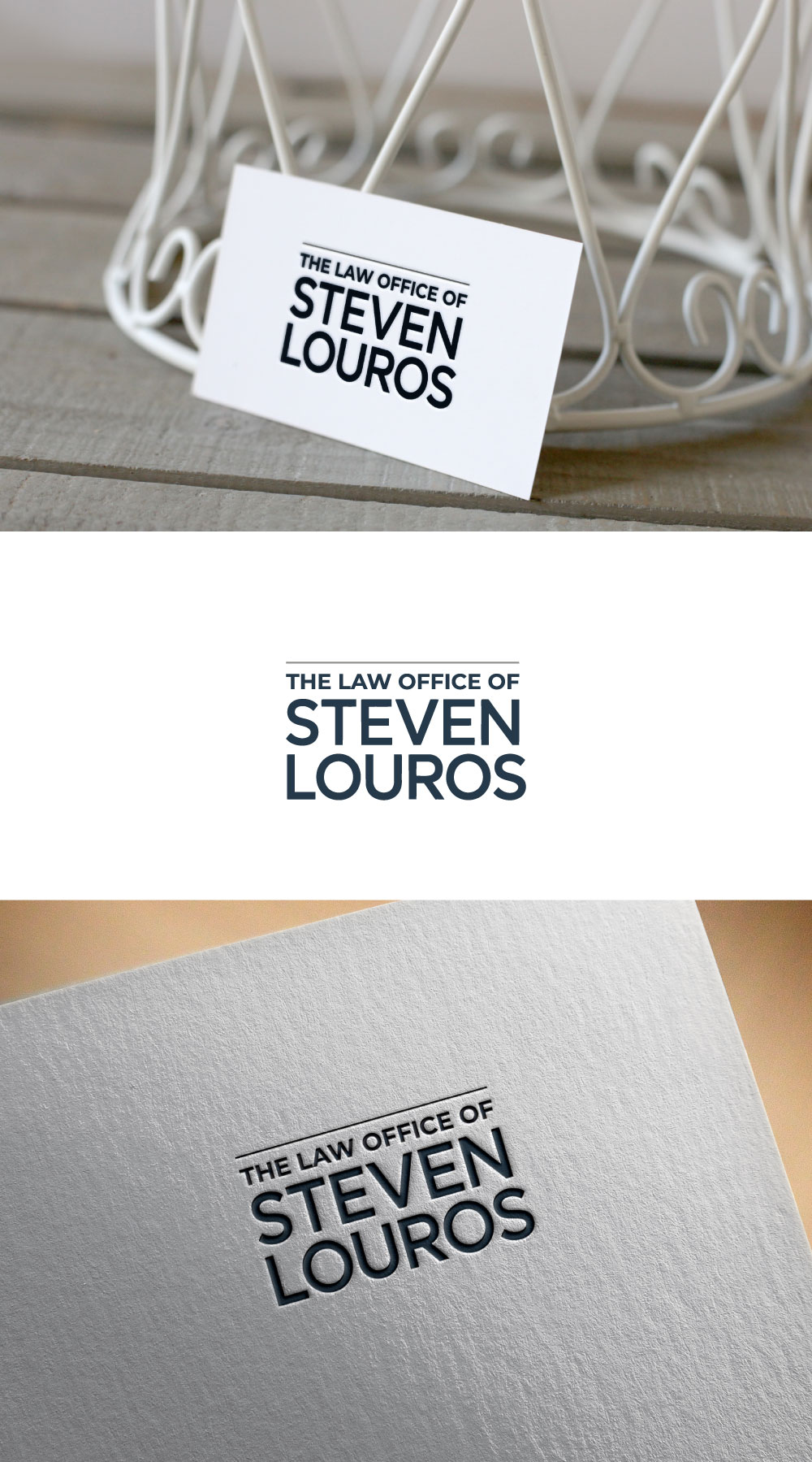 Logo Design by KING JM for The Law Office of Steven Louros | Design #36241330