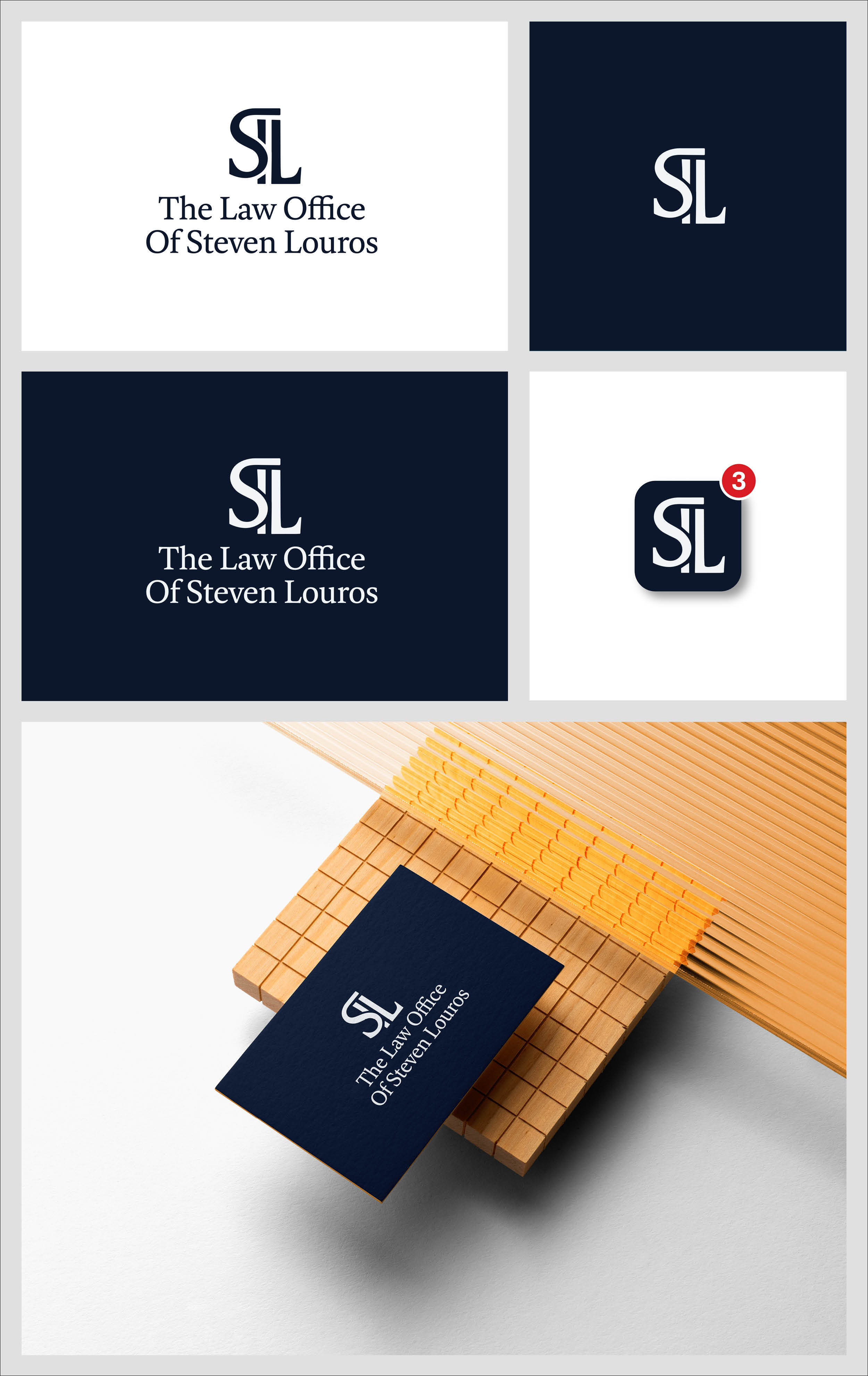 Logo Design by Ha.Connick for The Law Office of Steven Louros | Design #36241986