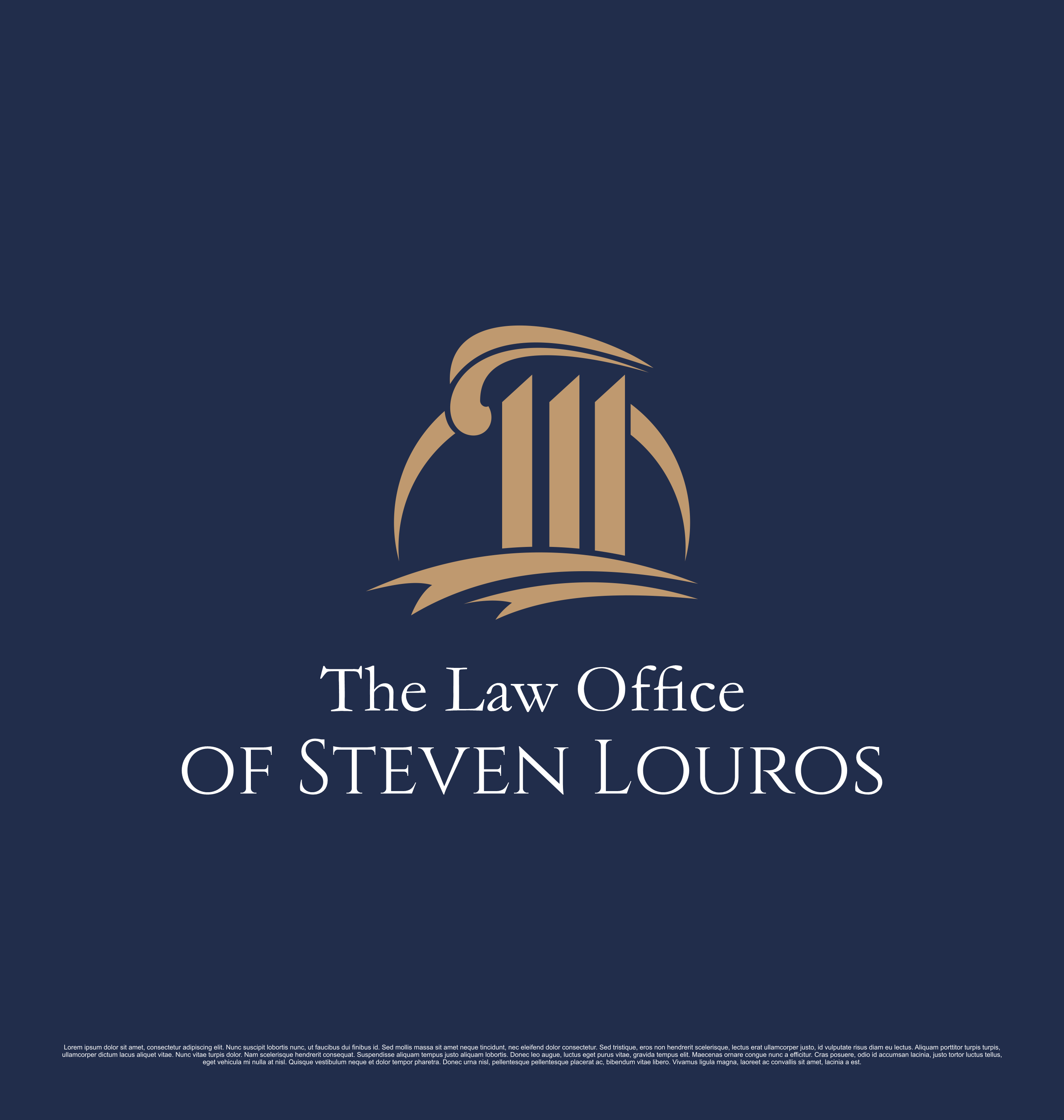 Logo Design by saesean for The Law Office of Steven Louros | Design #36239267
