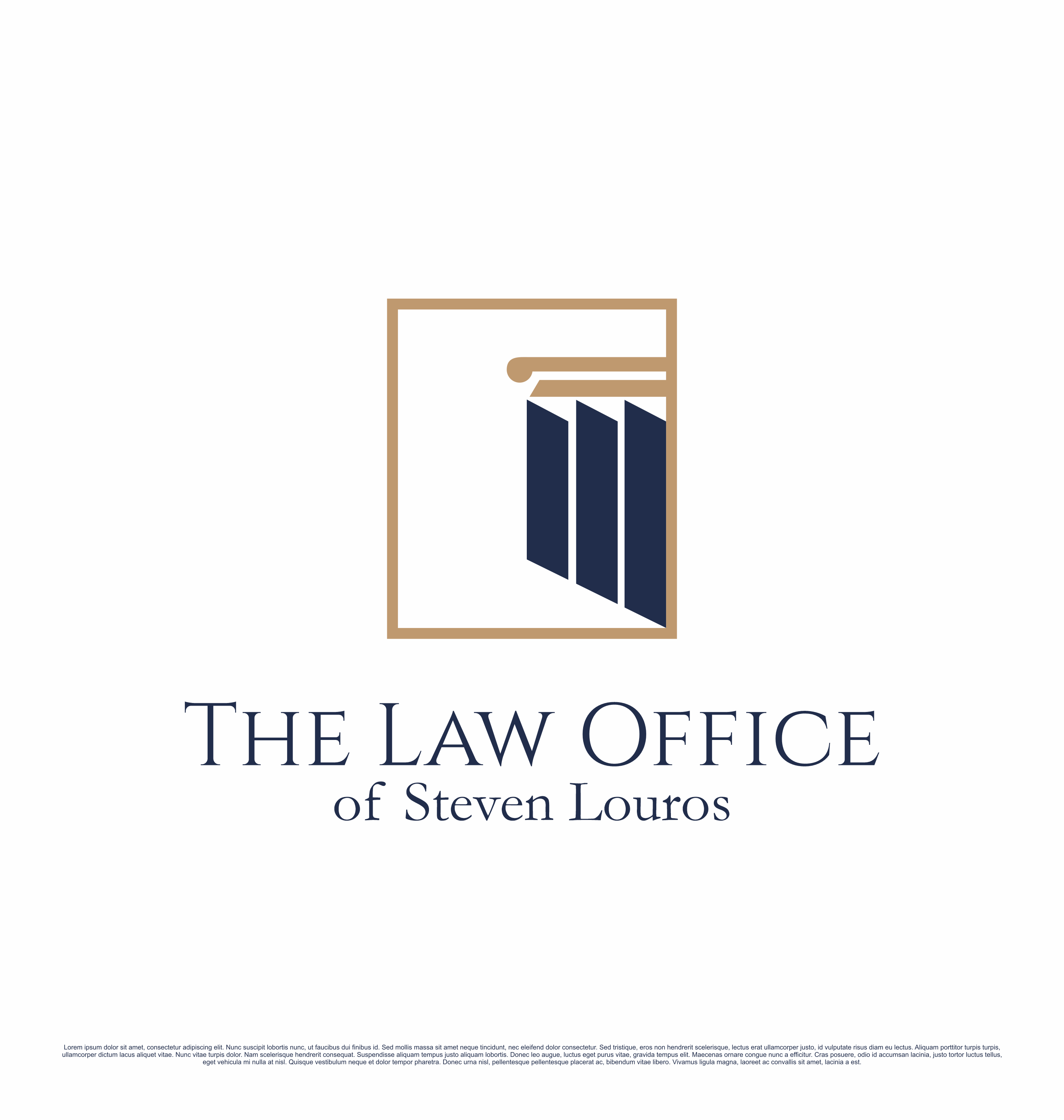 Logo Design by saesean for The Law Office of Steven Louros | Design #36239269