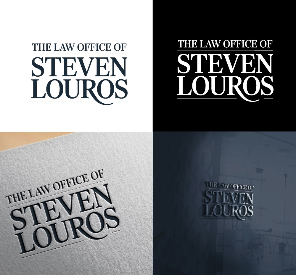 Logo Design by Jonshonkal for The Law Office of Steven Louros | Design #36254938