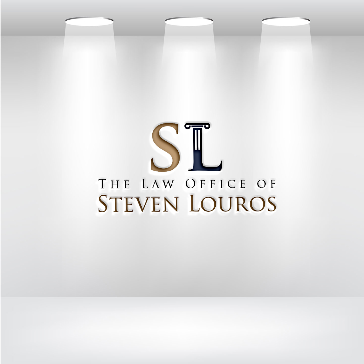Logo Design by Ahasanu for The Law Office of Steven Louros | Design #36244191