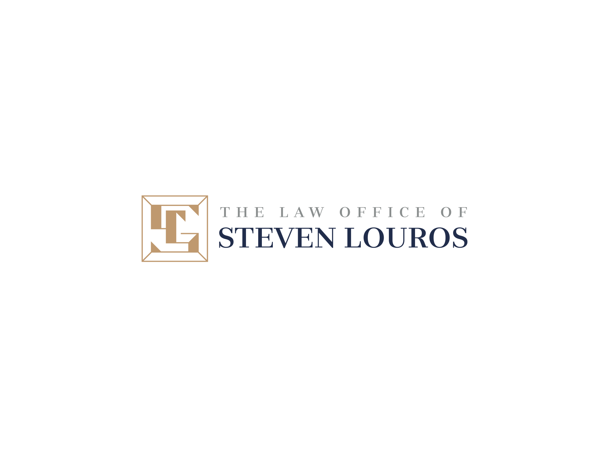 Logo Design by COLOUR CREATIVE for The Law Office of Steven Louros | Design #36272330
