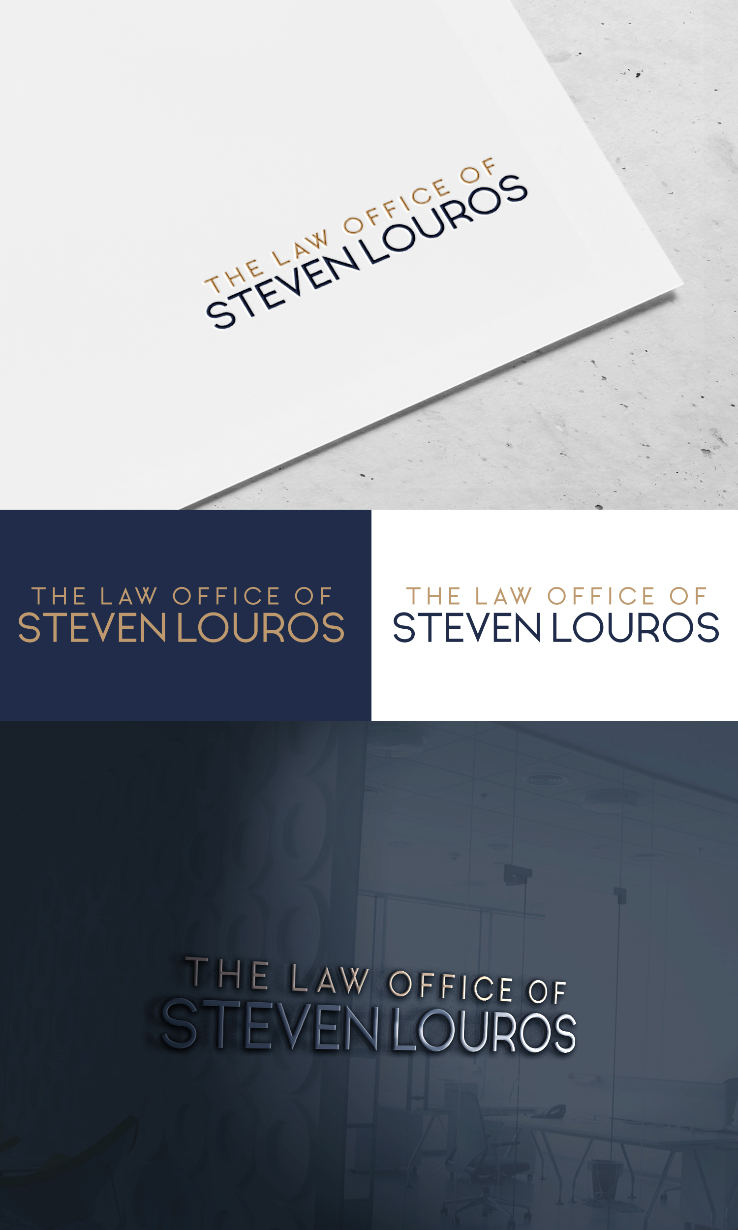 Logo Design by Ahsan Designs for The Law Office of Steven Louros | Design #36245031