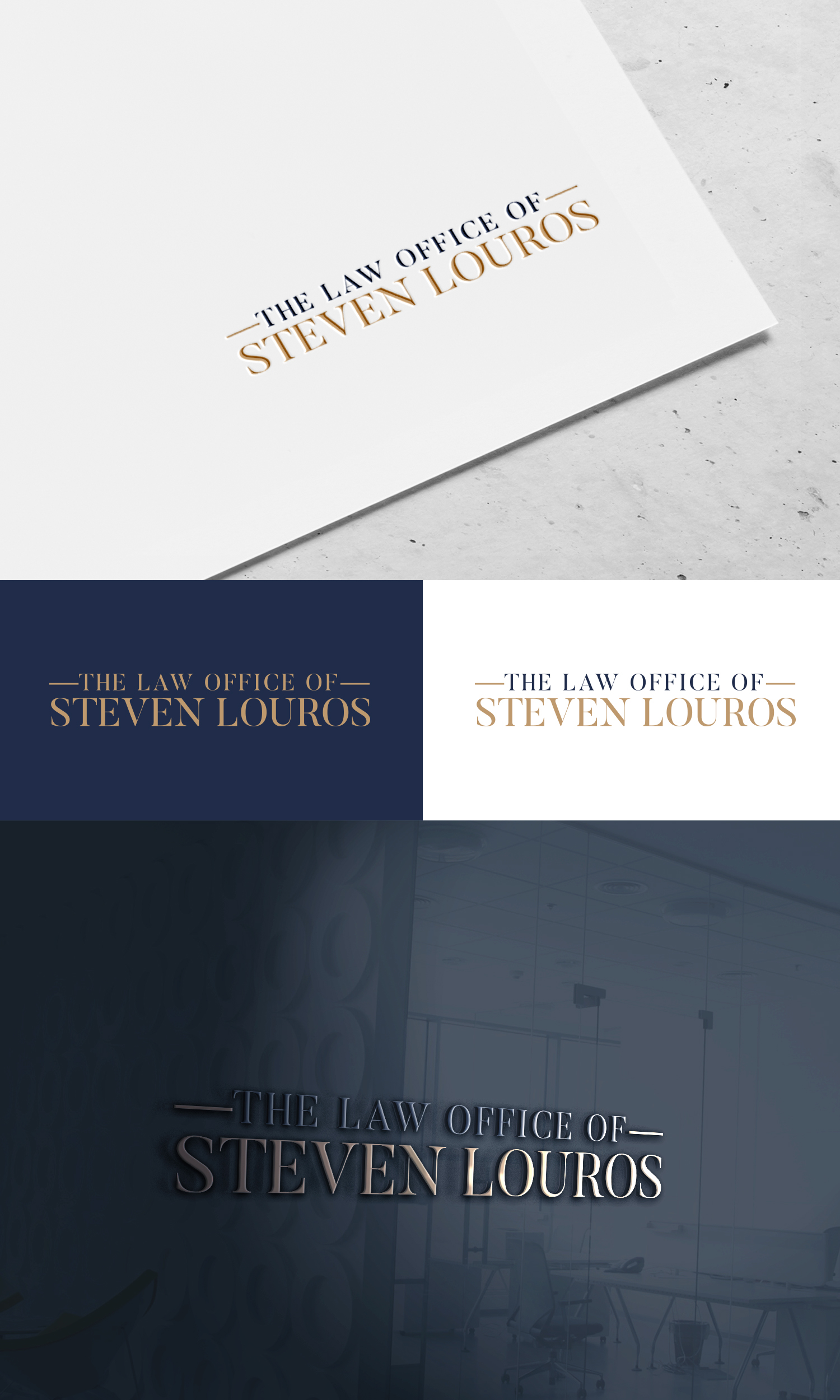 Logo Design by Ahsan Designs for The Law Office of Steven Louros | Design #36245032
