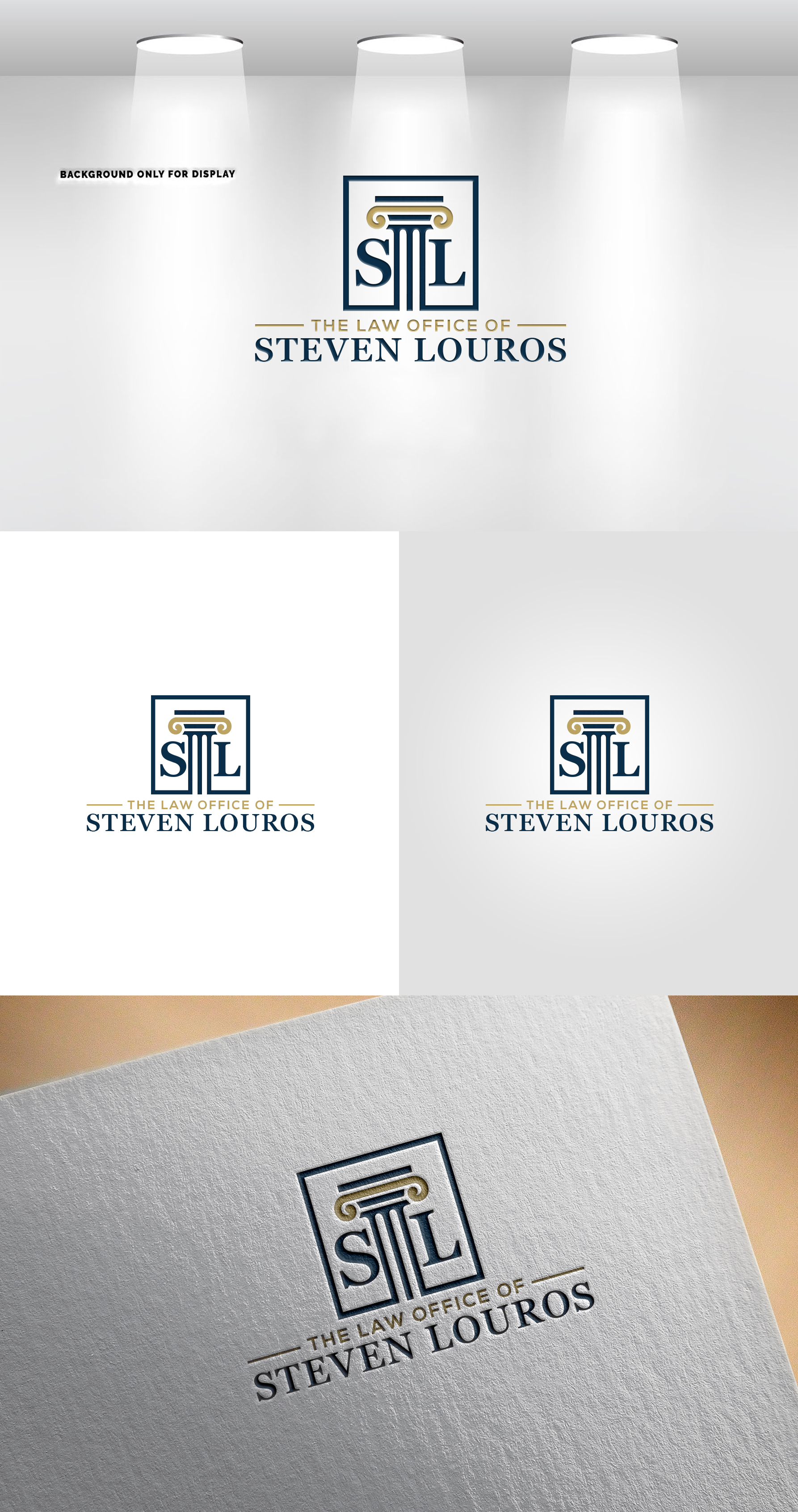 Logo Design by Rahmina for The Law Office of Steven Louros | Design #36240893