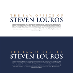 Logo Design by diego costa for The Law Office of Steven Louros | Design: #36238547