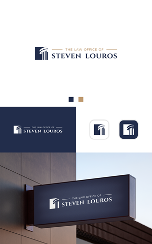 Logo Design by Dell_a.Design for The Law Office of Steven Louros | Design: #36240129