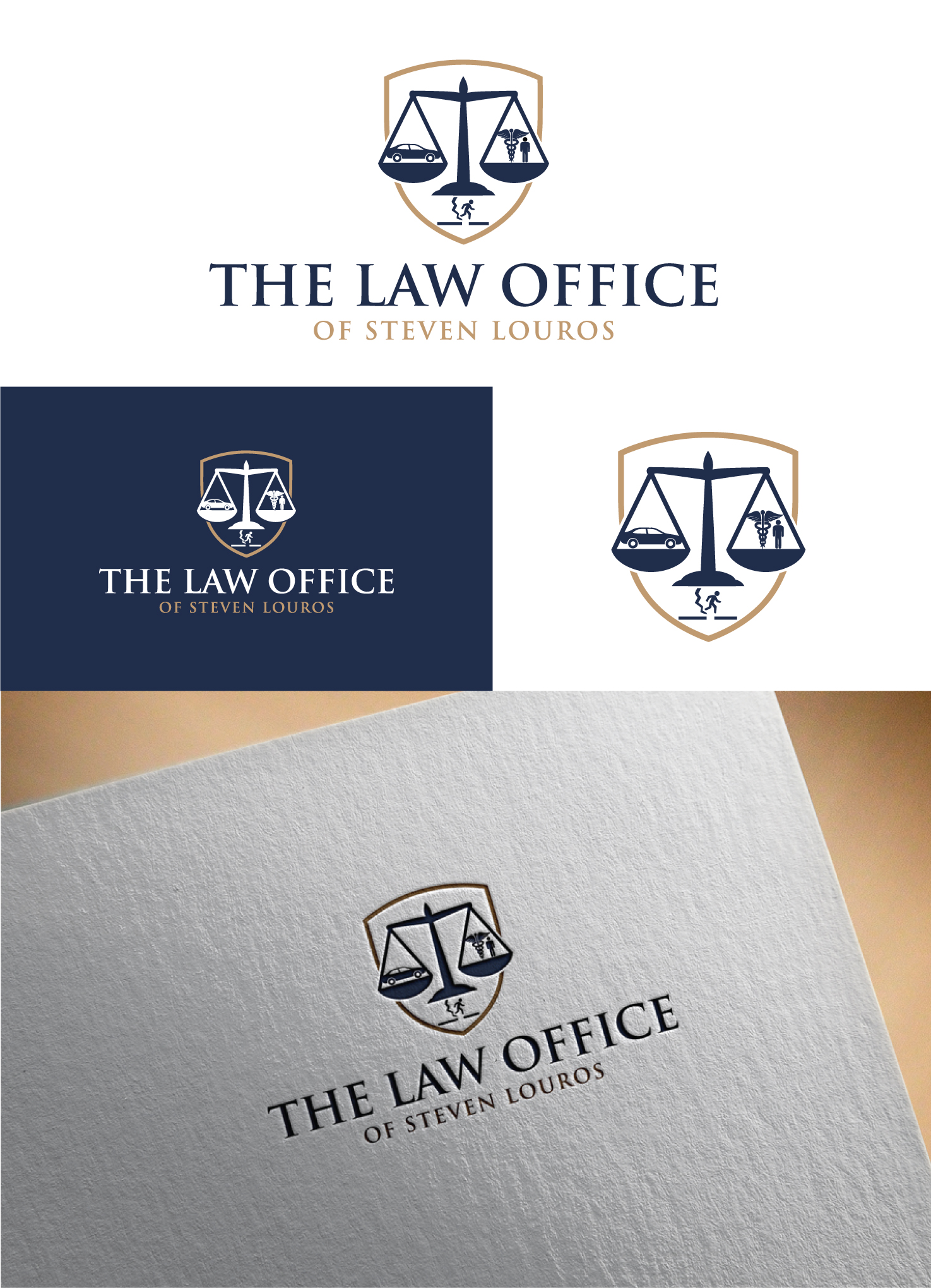 Logo Design by expert102 for The Law Office of Steven Louros | Design #36248109