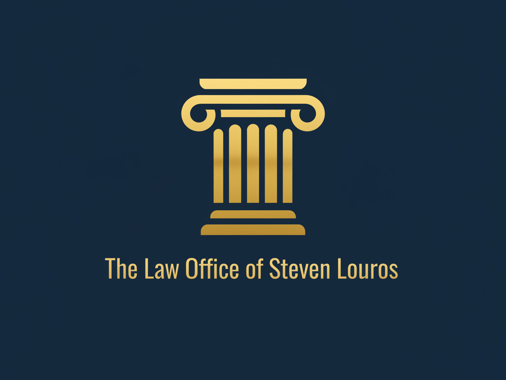 Logo Design by HSL Brain for The Law Office of Steven Louros | Design #36263840