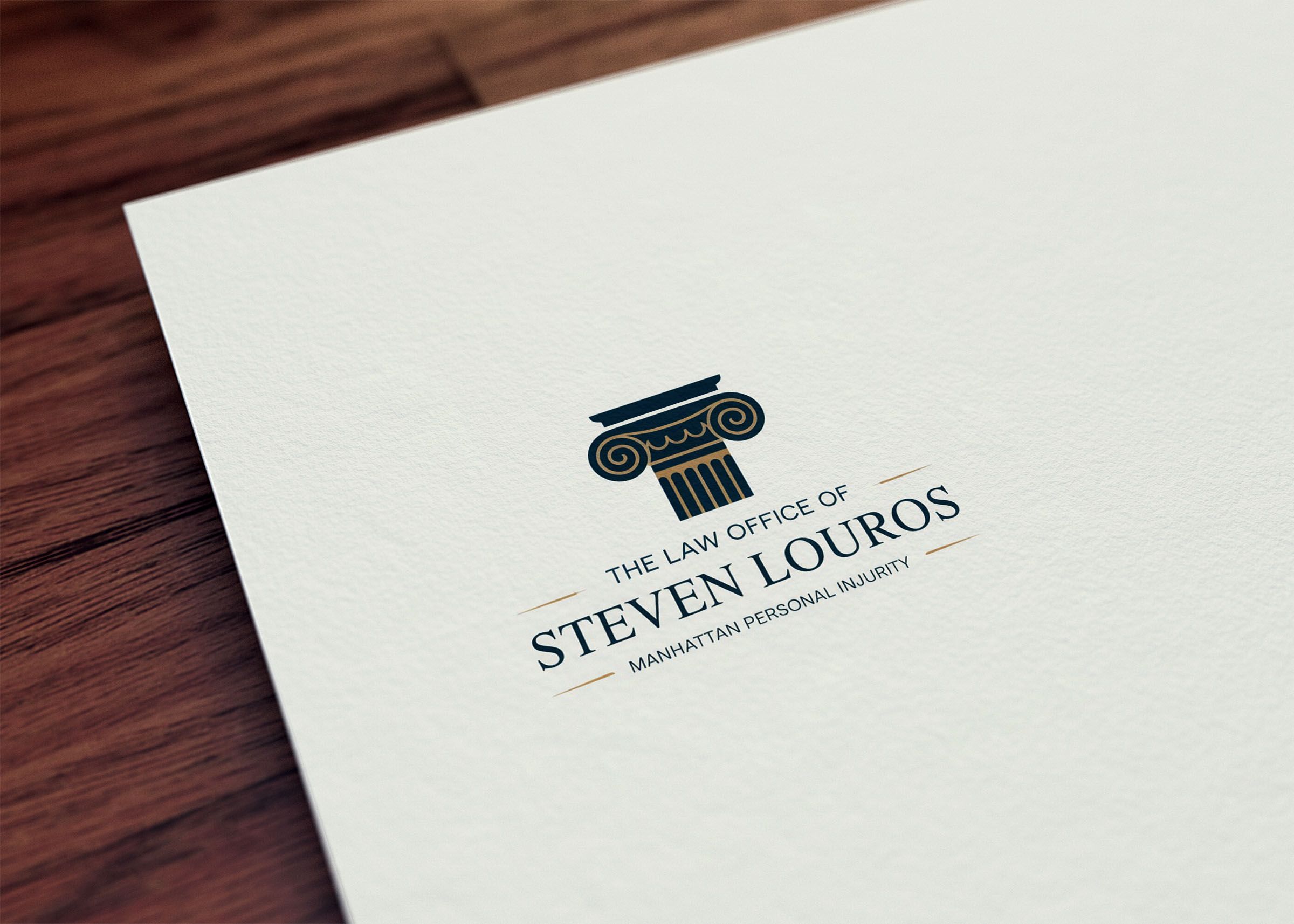 Logo Design by GraphiqueLab for The Law Office of Steven Louros | Design #36249468