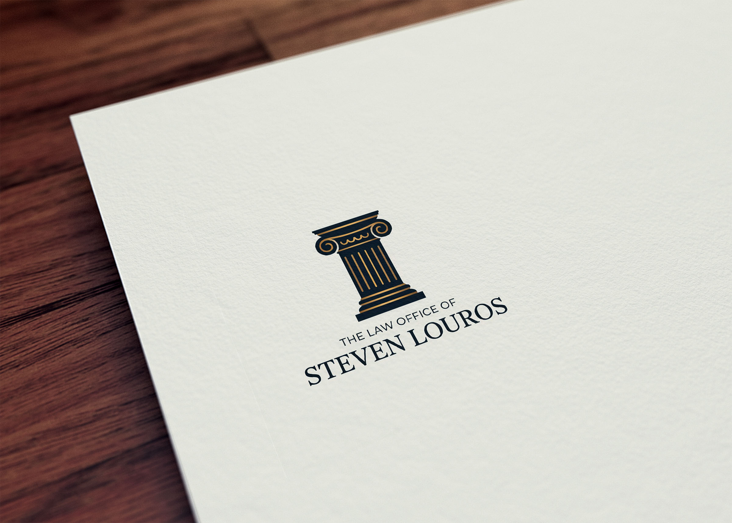 Logo Design by GraphiqueLab for The Law Office of Steven Louros | Design #36249470
