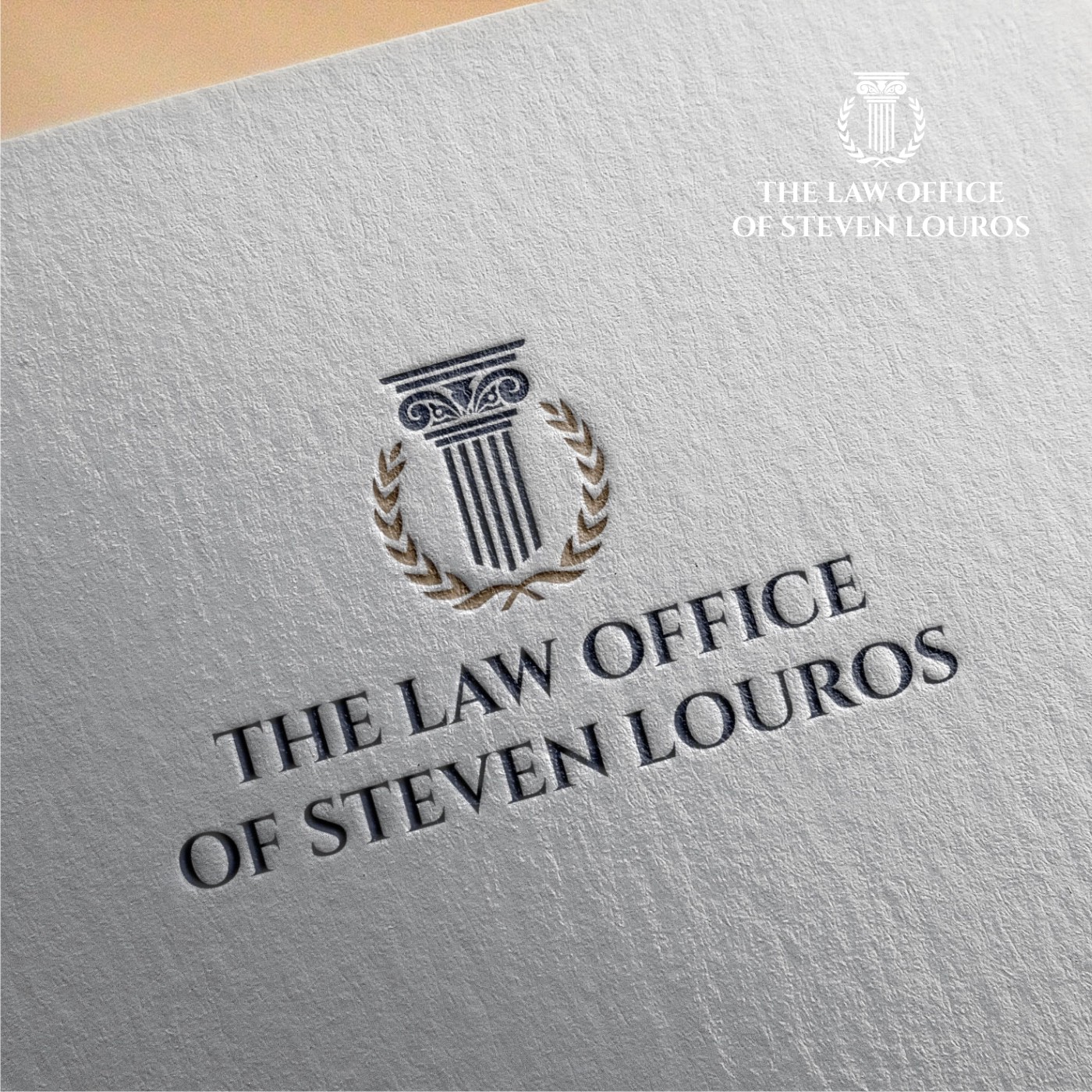 Logo Design by cretivesoul for The Law Office of Steven Louros | Design #36263810