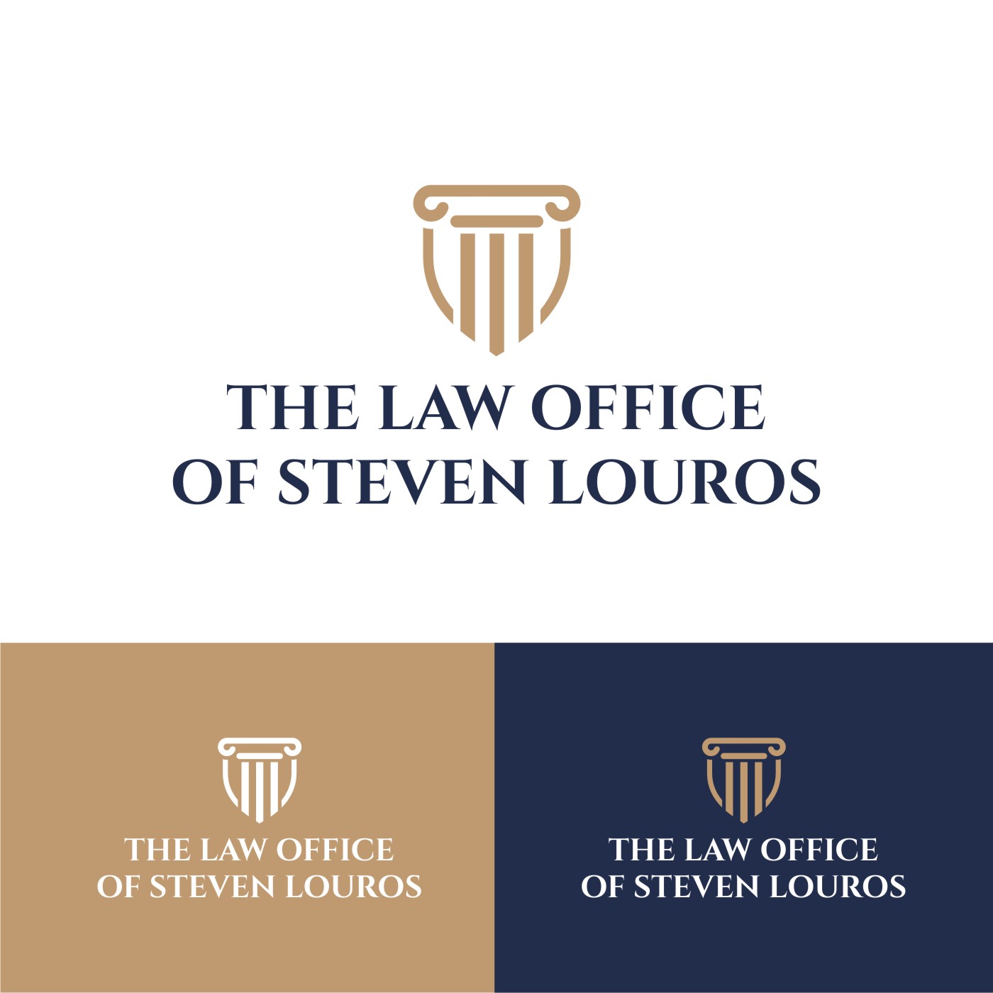 Logo Design by cretivesoul for The Law Office of Steven Louros | Design #36264069