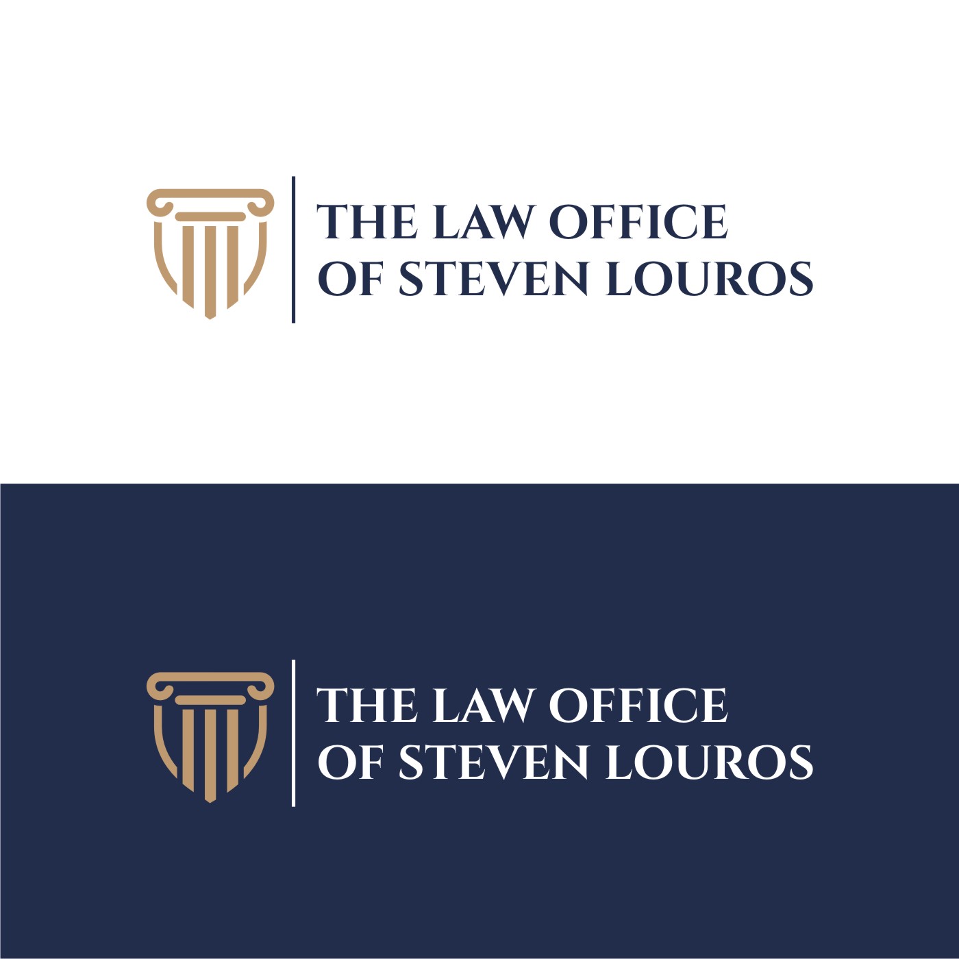 Logo Design by cretivesoul for The Law Office of Steven Louros | Design #36264071