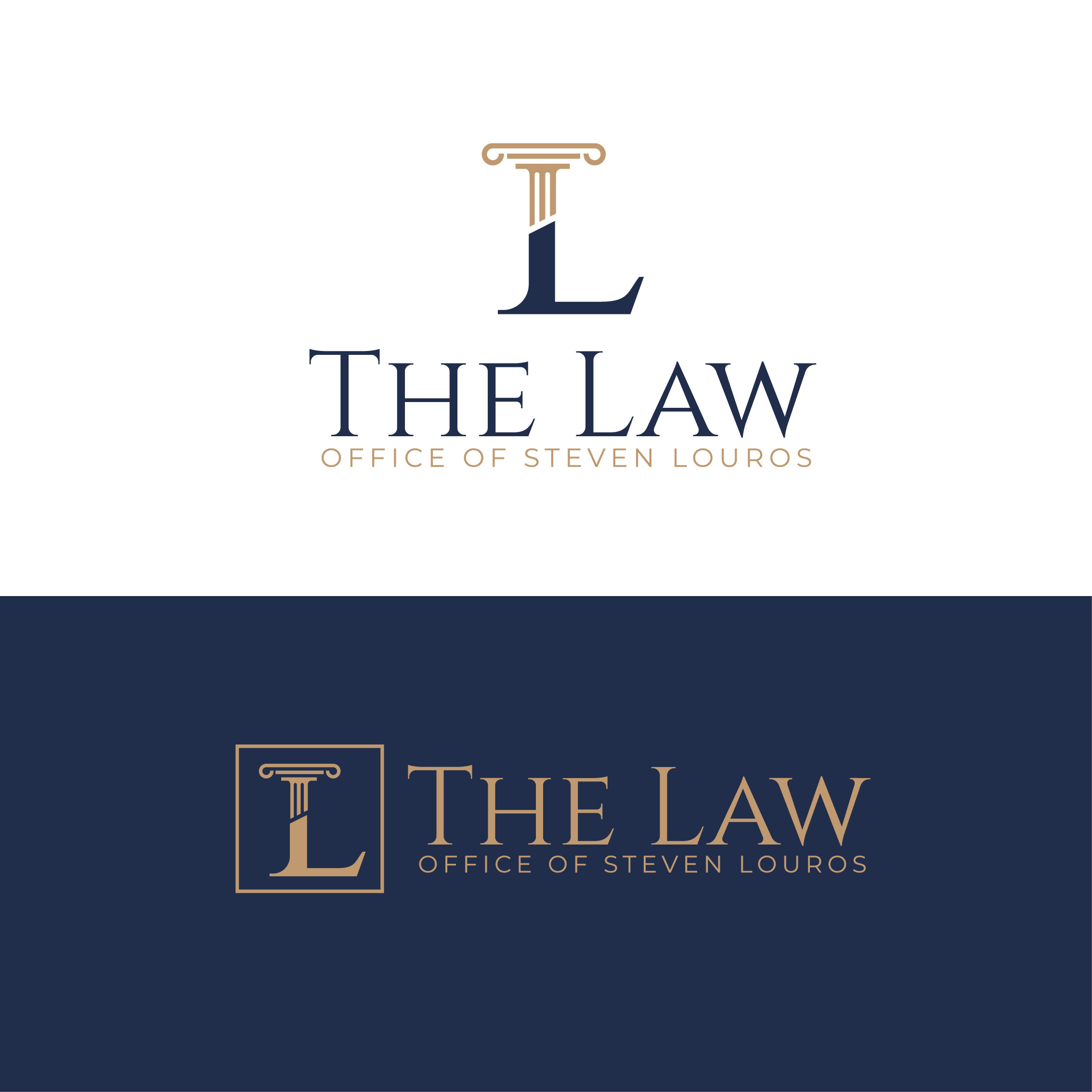 Logo Design by @Dh24 for The Law Office of Steven Louros | Design #36255696