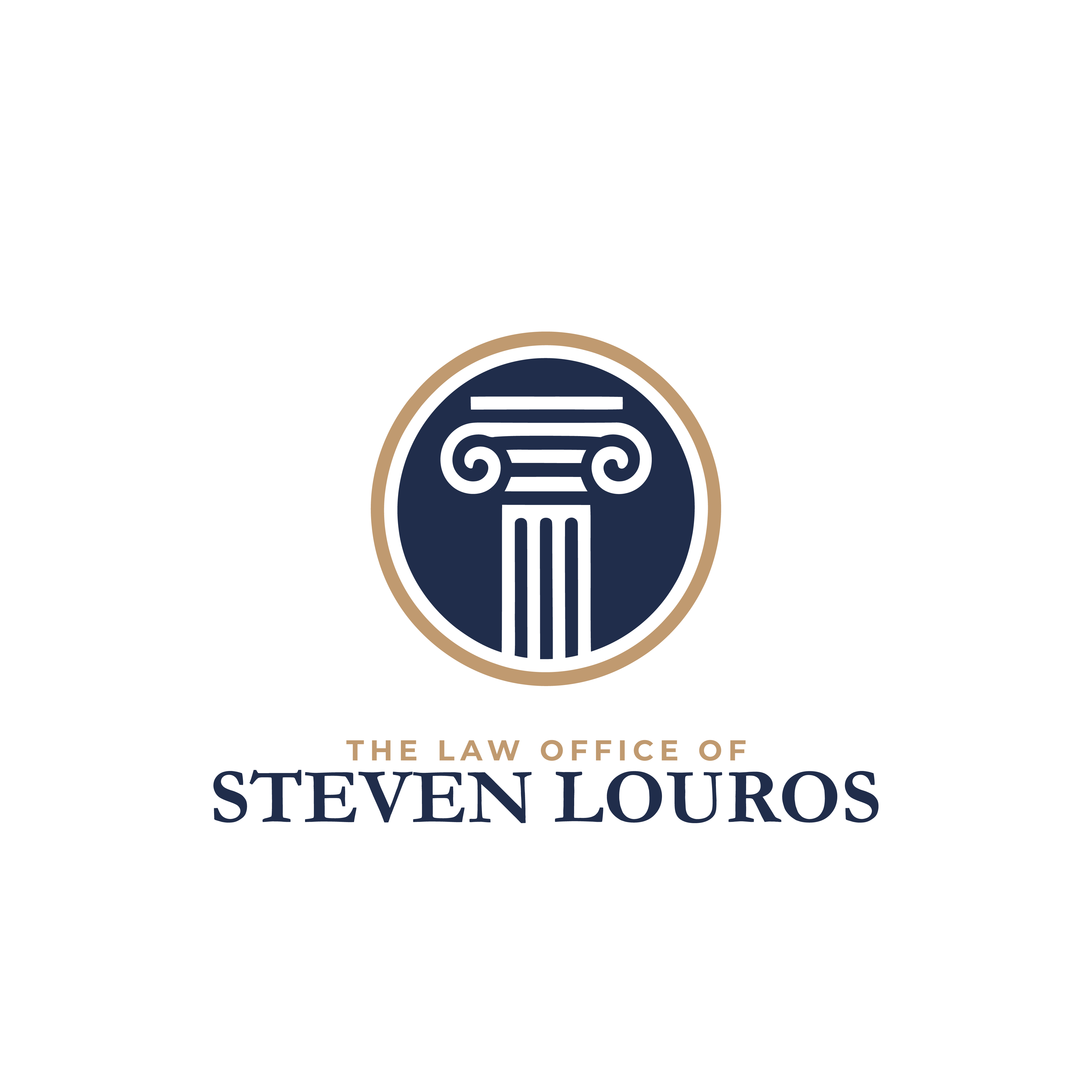 Logo Design by -ACE- for The Law Office of Steven Louros | Design #36239192