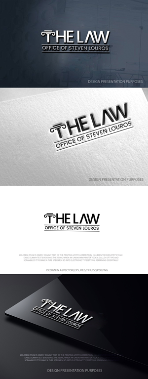 Logo Design by zebronicgraphic for The Law Office of Steven Louros | Design: #36240269