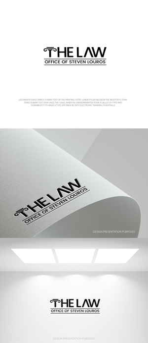 Logo Design by zebronicgraphic for The Law Office of Steven Louros | Design: #36240271