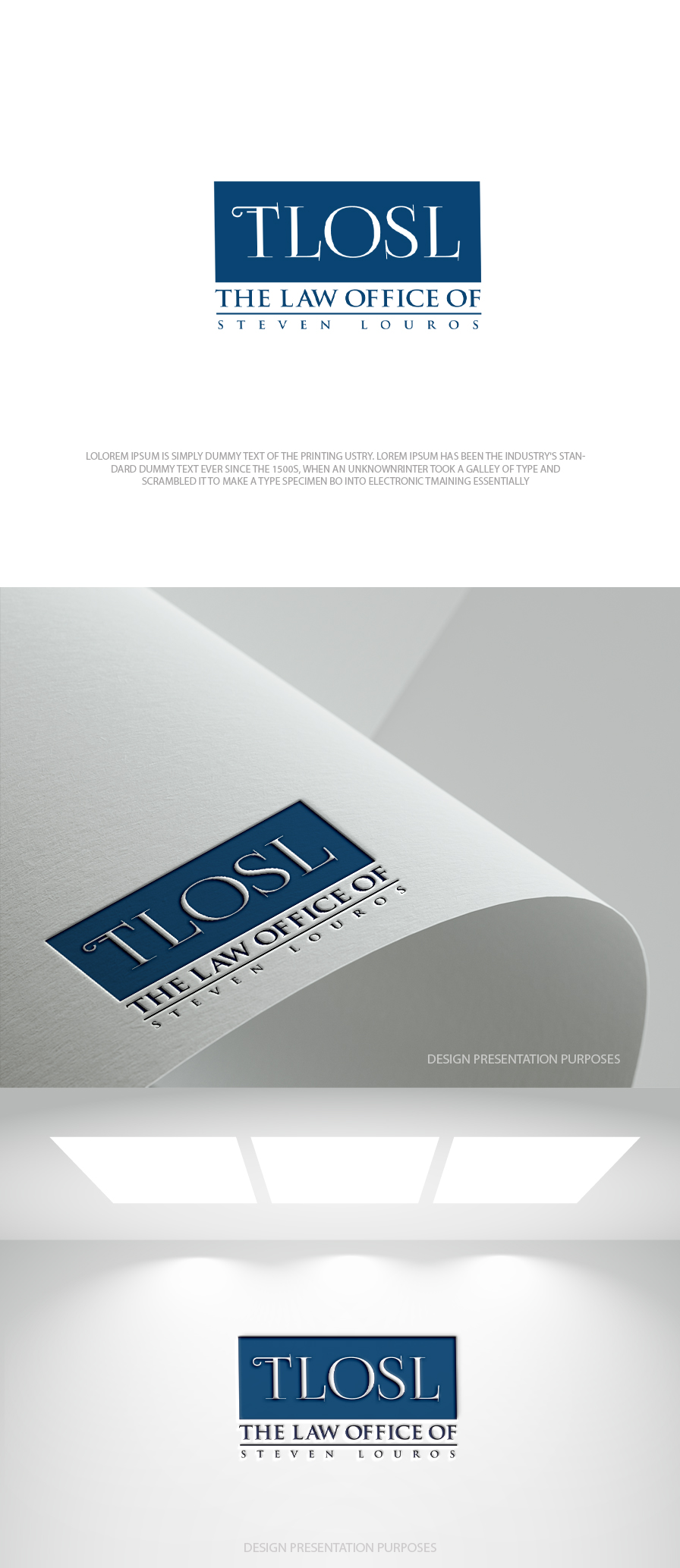 Logo Design by zebronicgraphic for The Law Office of Steven Louros | Design #36240286