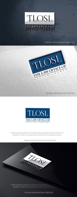 Logo Design by zebronicgraphic for The Law Office of Steven Louros | Design: #36240287