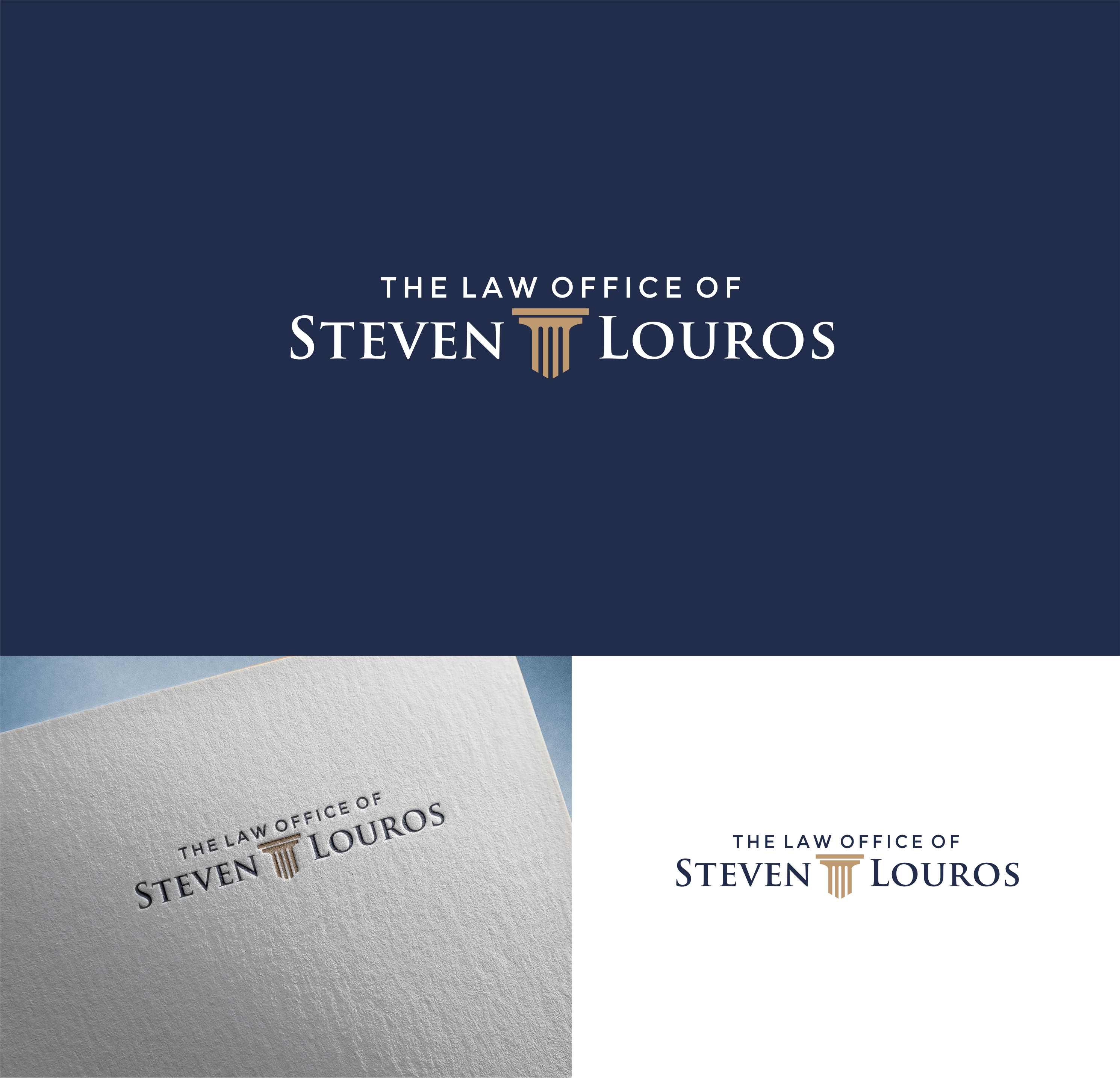 Logo Design by Joenet Jayawarna for The Law Office of Steven Louros | Design #36275118
