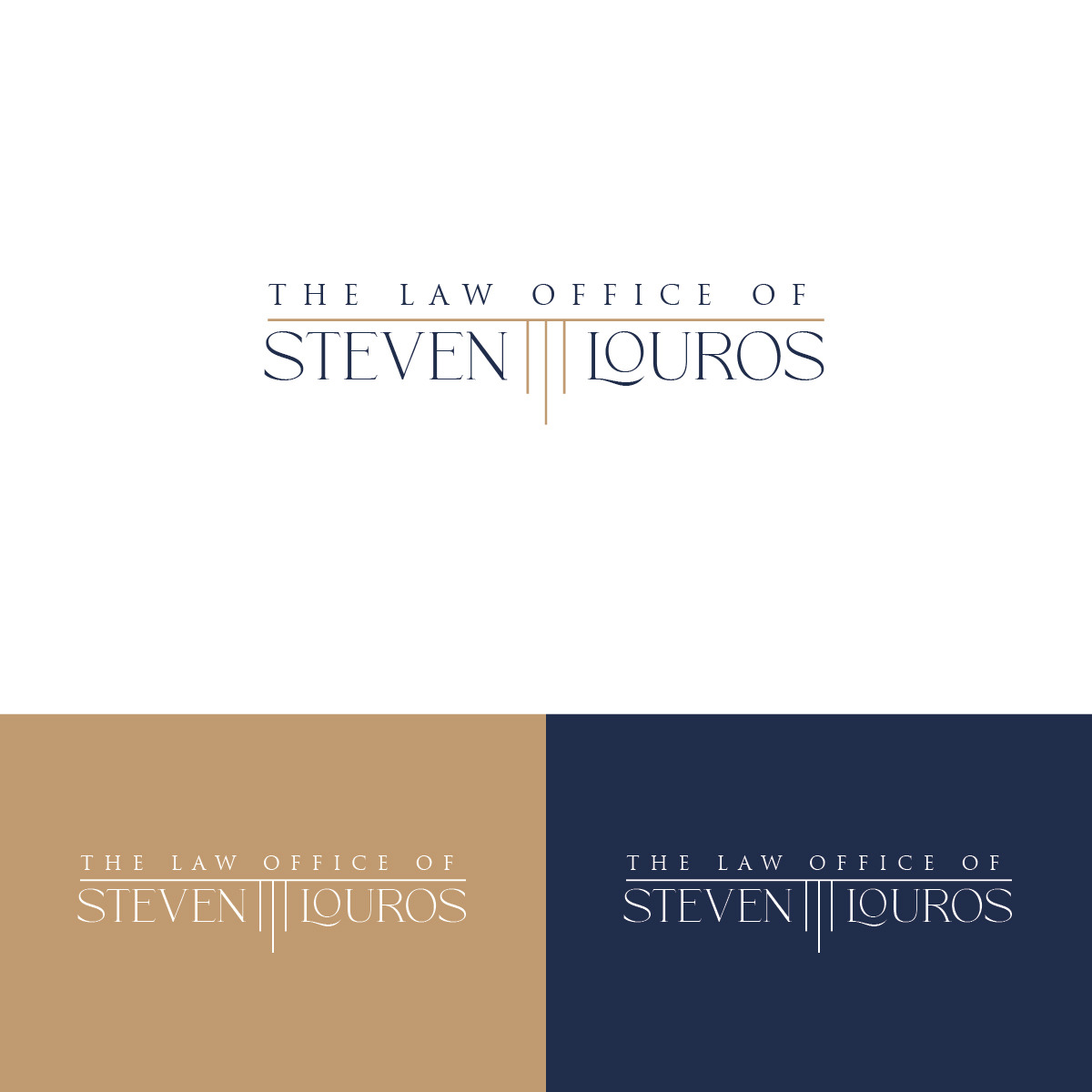 Logo Design by Maxo-Biz for The Law Office of Steven Louros | Design #36240754