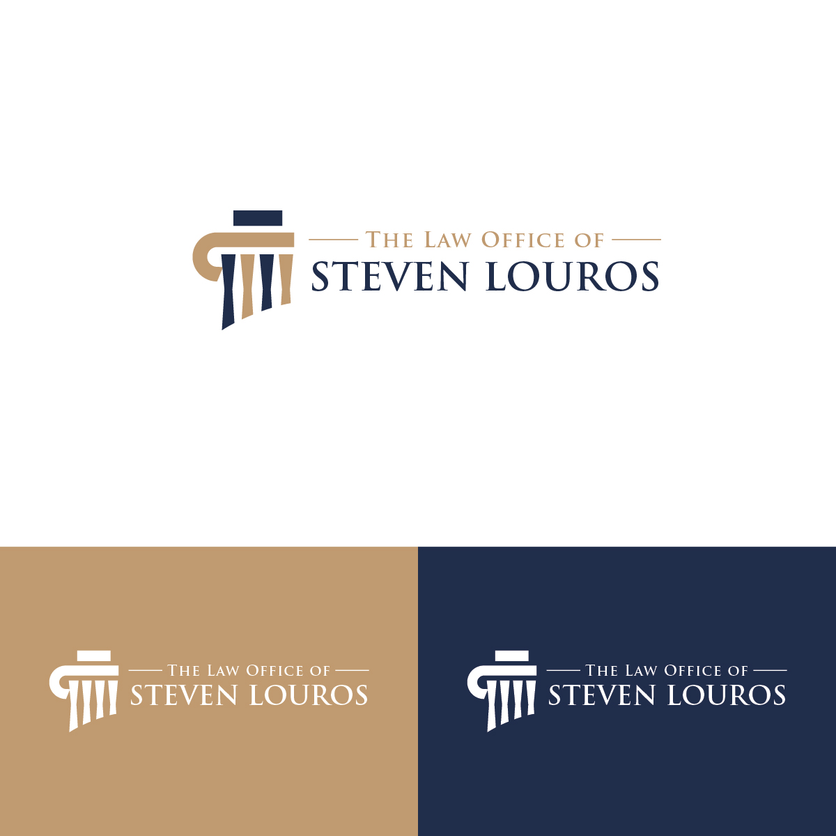 Logo Design by Maxo-Biz for The Law Office of Steven Louros | Design #36240755