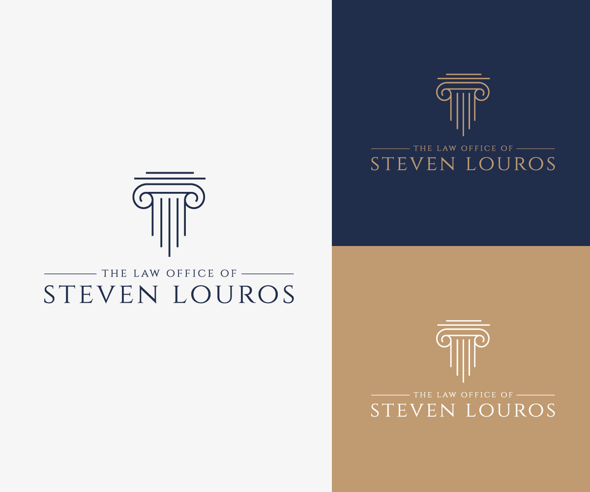 Logo Design by step forward 2 for The Law Office of Steven Louros | Design #36245969