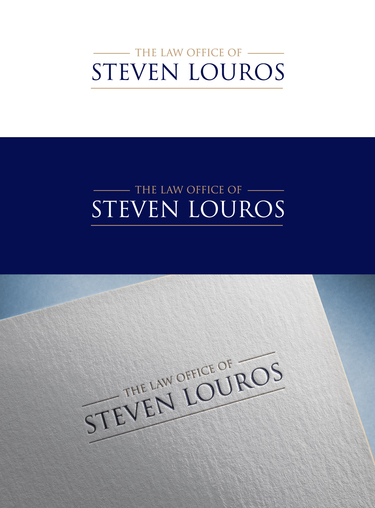 Logo Design by flora.c design for The Law Office of Steven Louros | Design #36245898