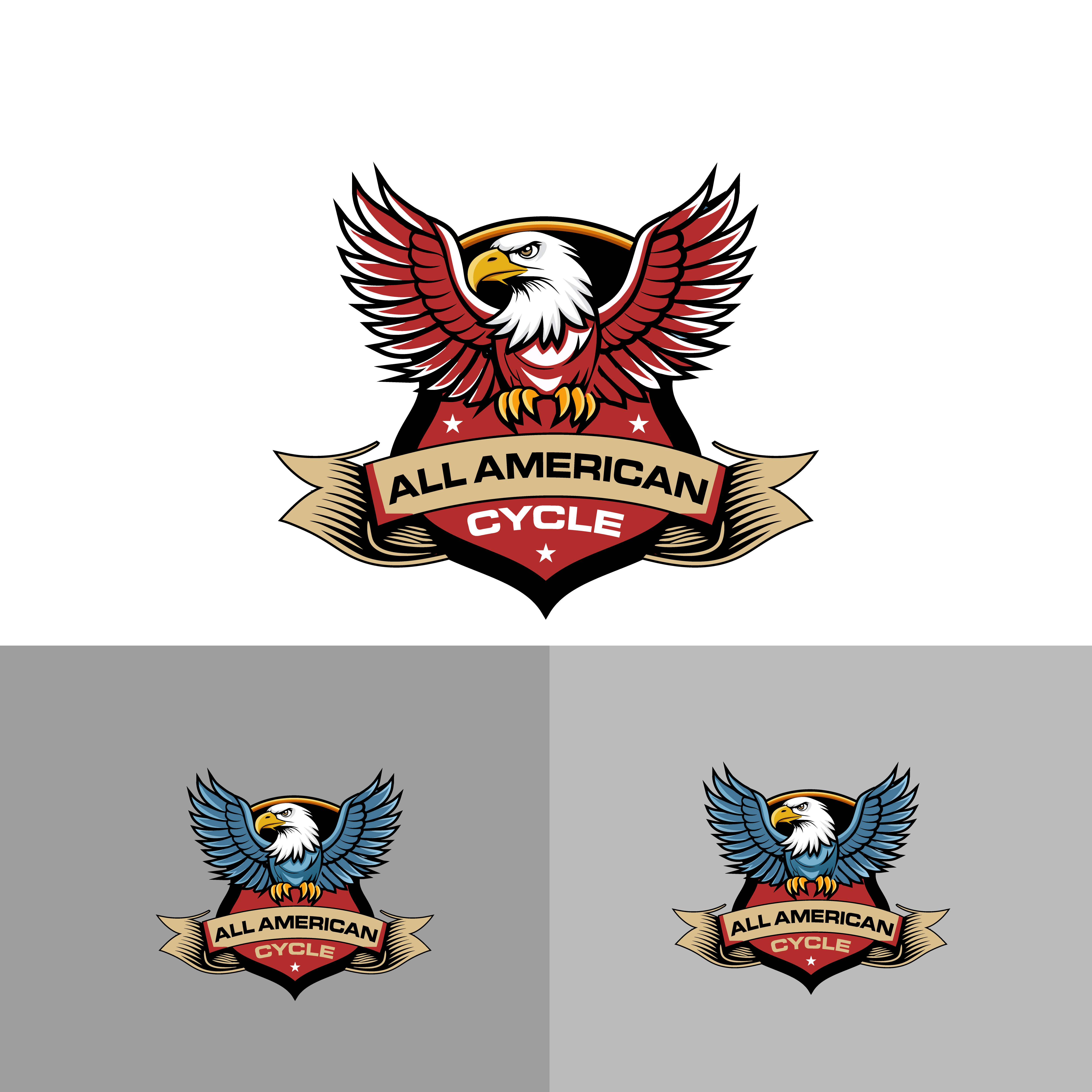 Logo Design by Design Kit Mazba for All American Cycle | Design #36210660