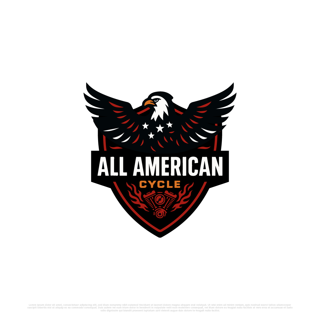 Logo Design by Kayla. for All American Cycle | Design #36205519