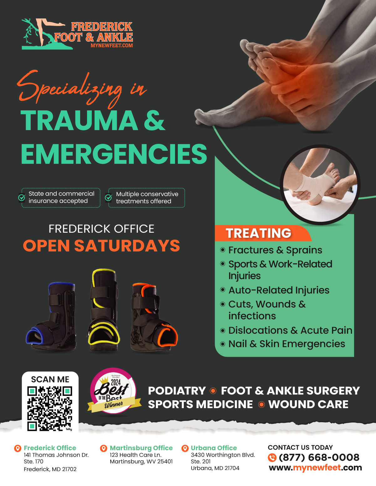 Flyer Design by Sergio Coelho for Frederick Foot & Ankle | Design #36218107