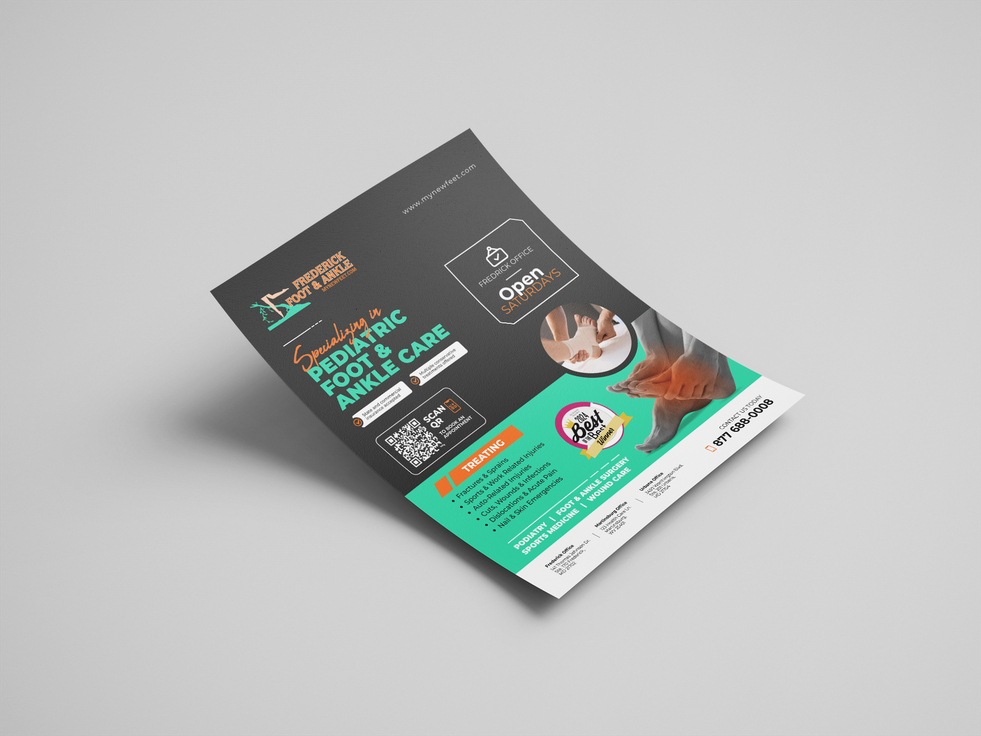 Flyer Design by dadaMEDIA for Frederick Foot & Ankle | Design #36223585