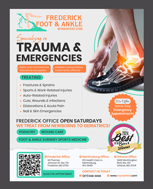 Flyer Design by designcircle for Frederick Foot & Ankle | Design: #36220478