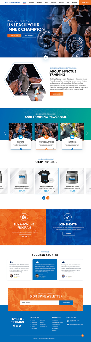 Diseño Web por Blue Sparrow para este proyecto | Diseño: #36227825