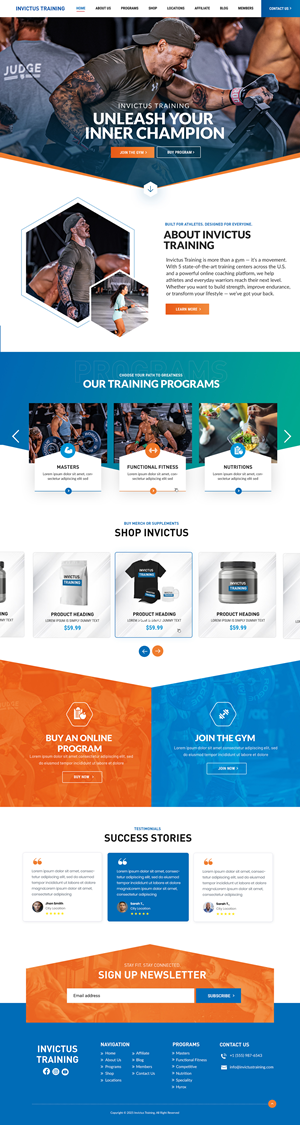 Diseño Web por Blue Sparrow para este proyecto | Diseño: #36227827