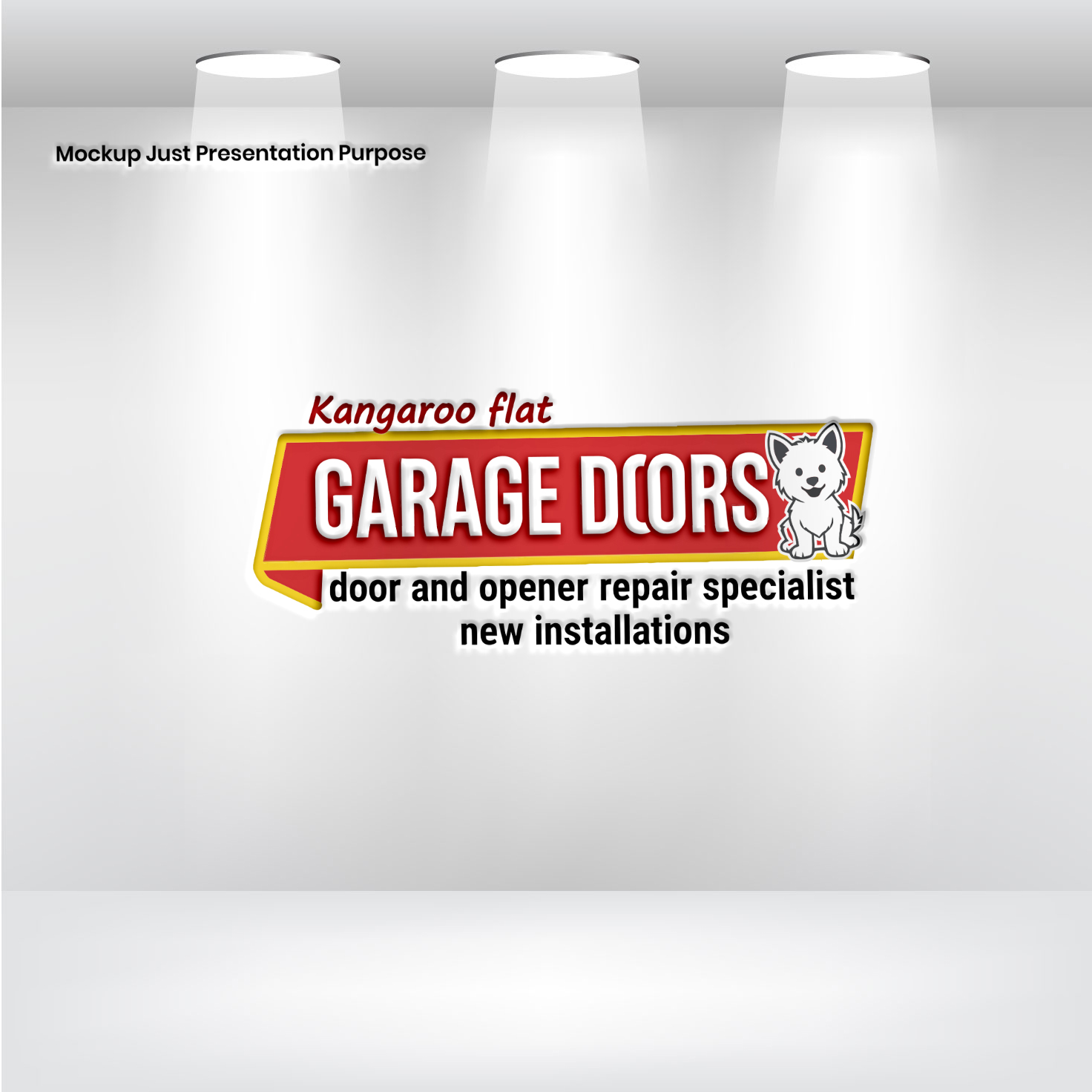 Logo Design by VectorForge for Kangaroo flat garage doors | Design #36223877