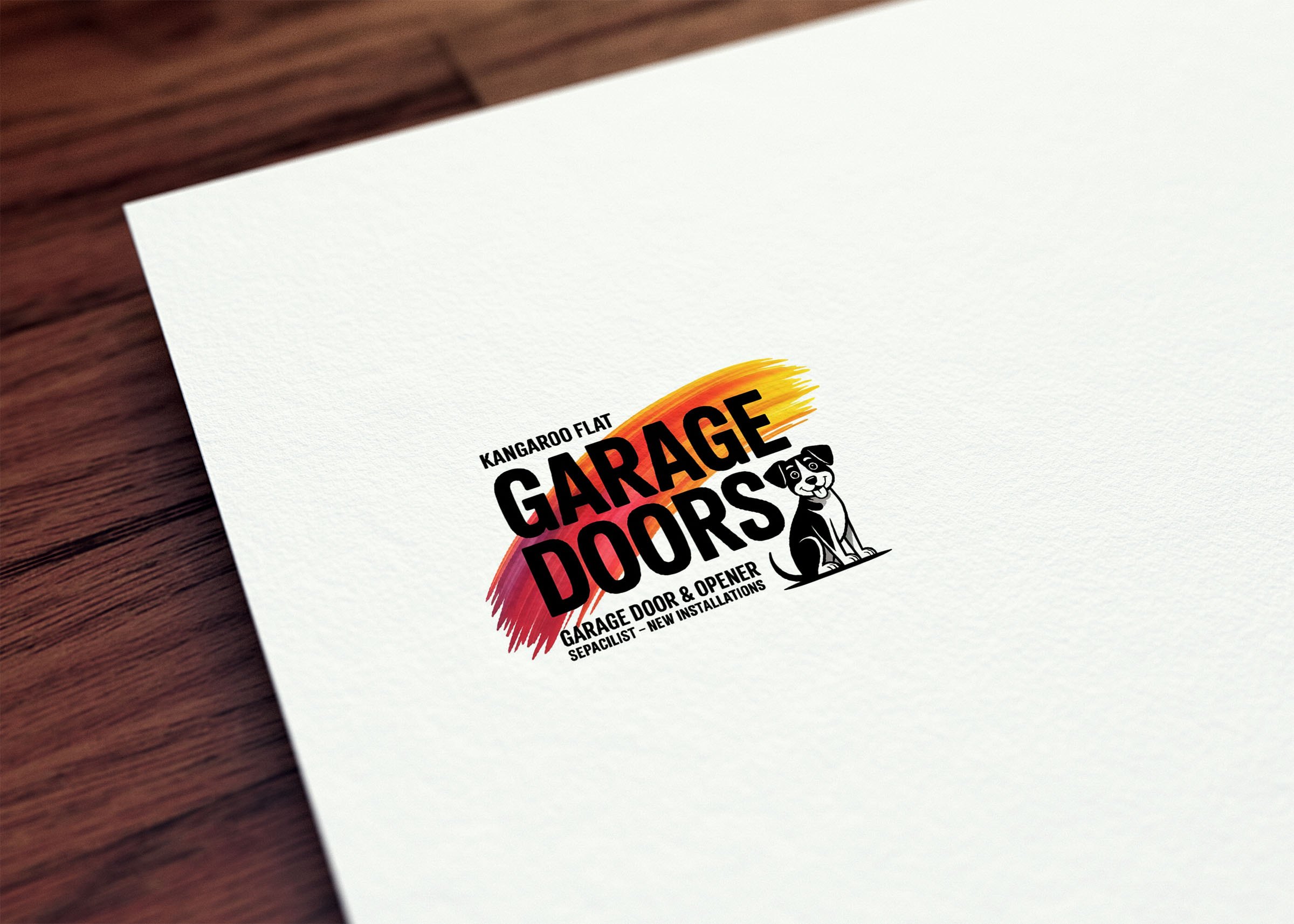 Logo Design by Sajee. for Kangaroo flat garage doors | Design #36224442