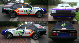 Car Wrap Design by tamtama for Fletcher Rallysport Pty Ltd | Design: #36237951